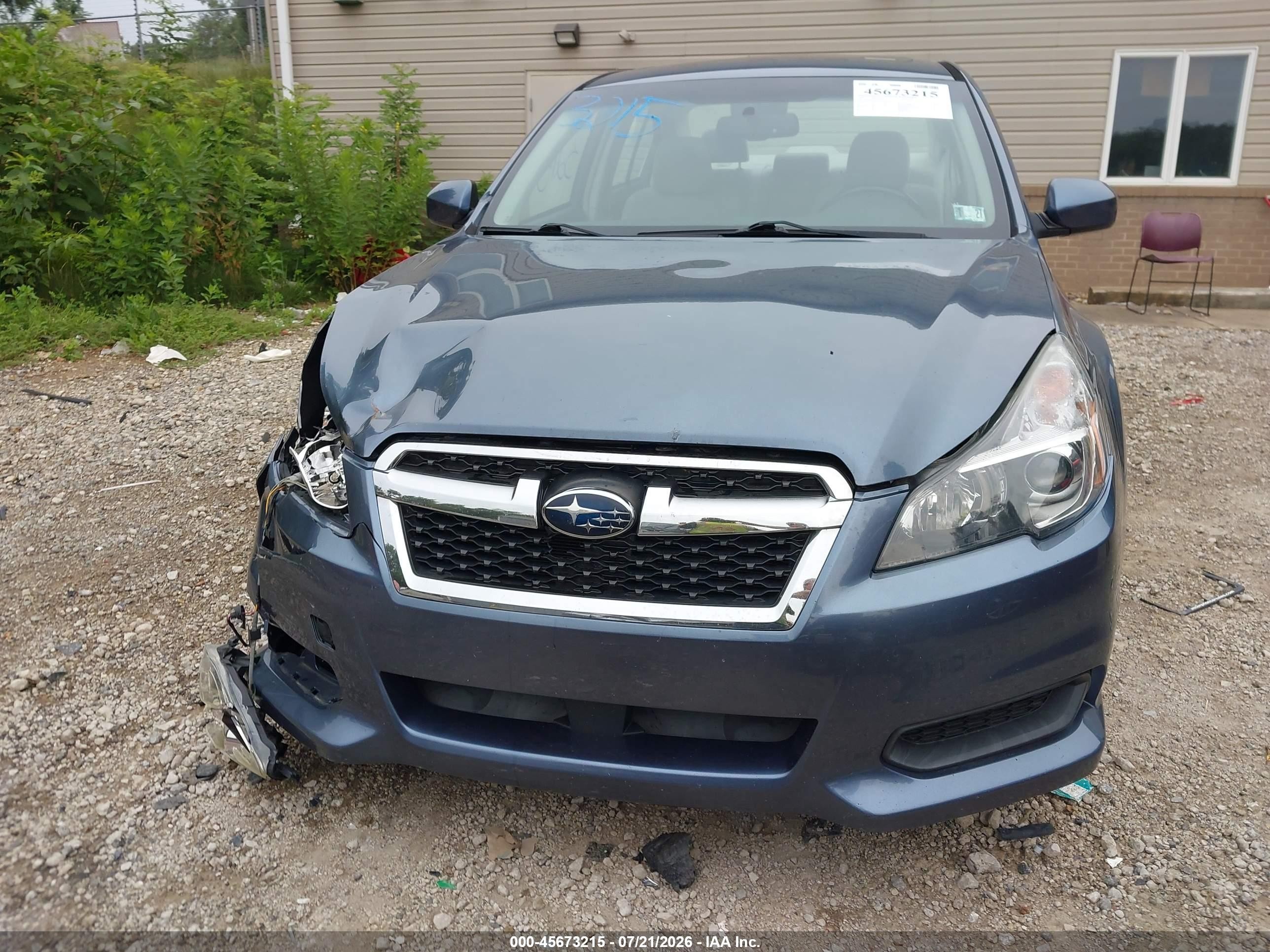 2013 Subaru Legacy 2.5i Premium Blue vin: 4S3BMBG62D3003571