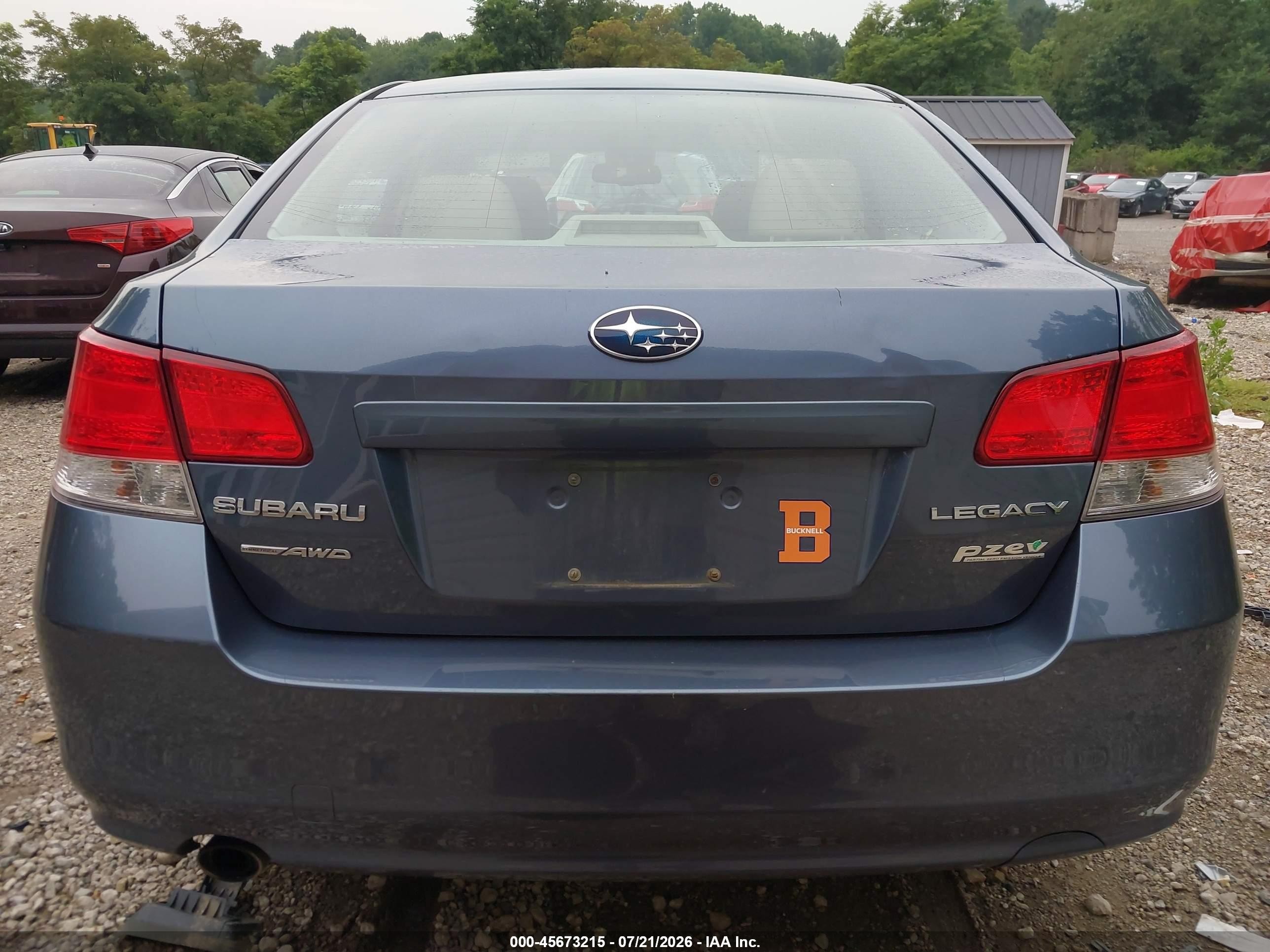 2013 Subaru Legacy 2.5i Premium Blue vin: 4S3BMBG62D3003571