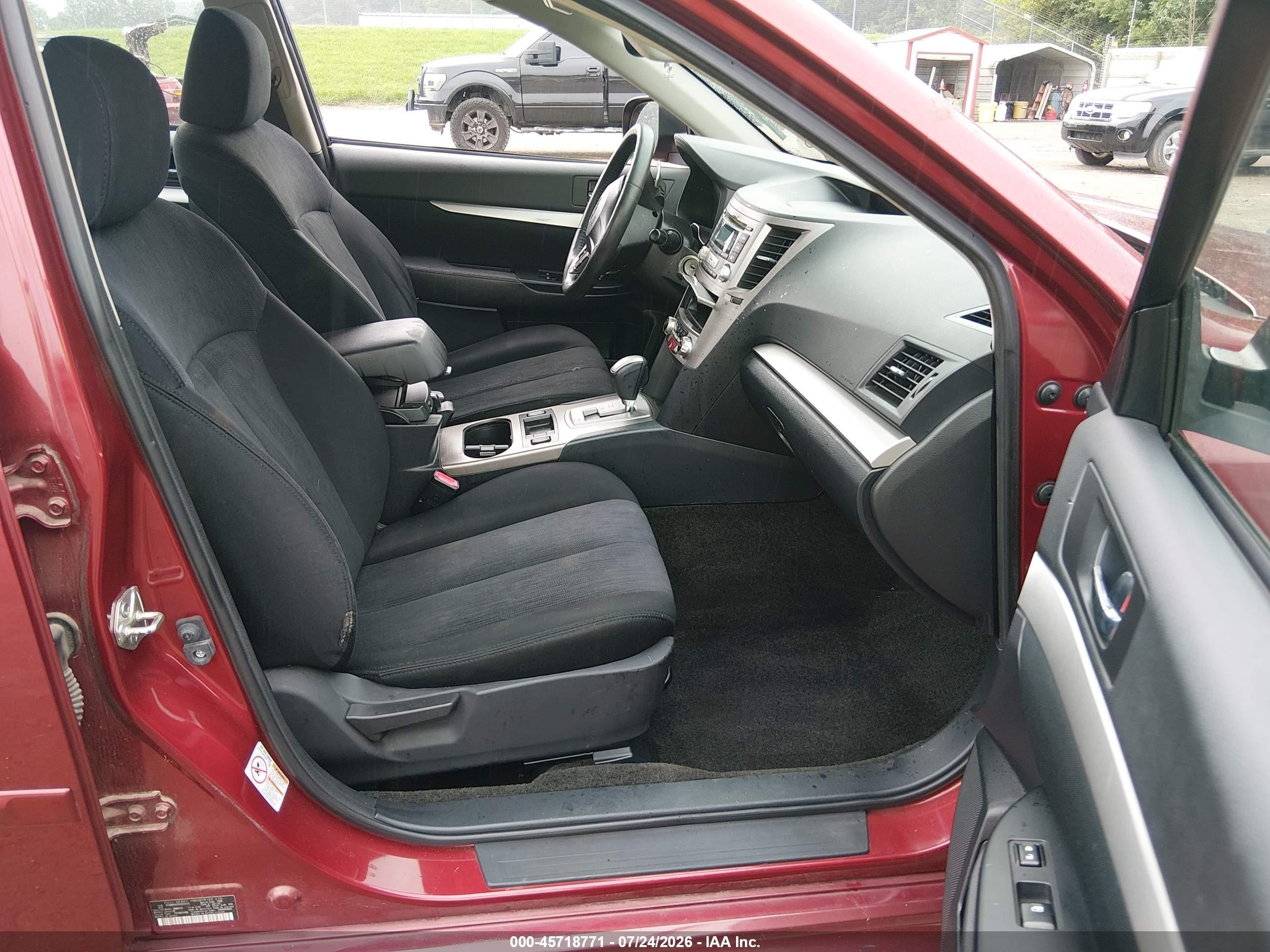 2013 Subaru Legacy 2.5i Premium Red vin: 4S3BMBG62D3022315