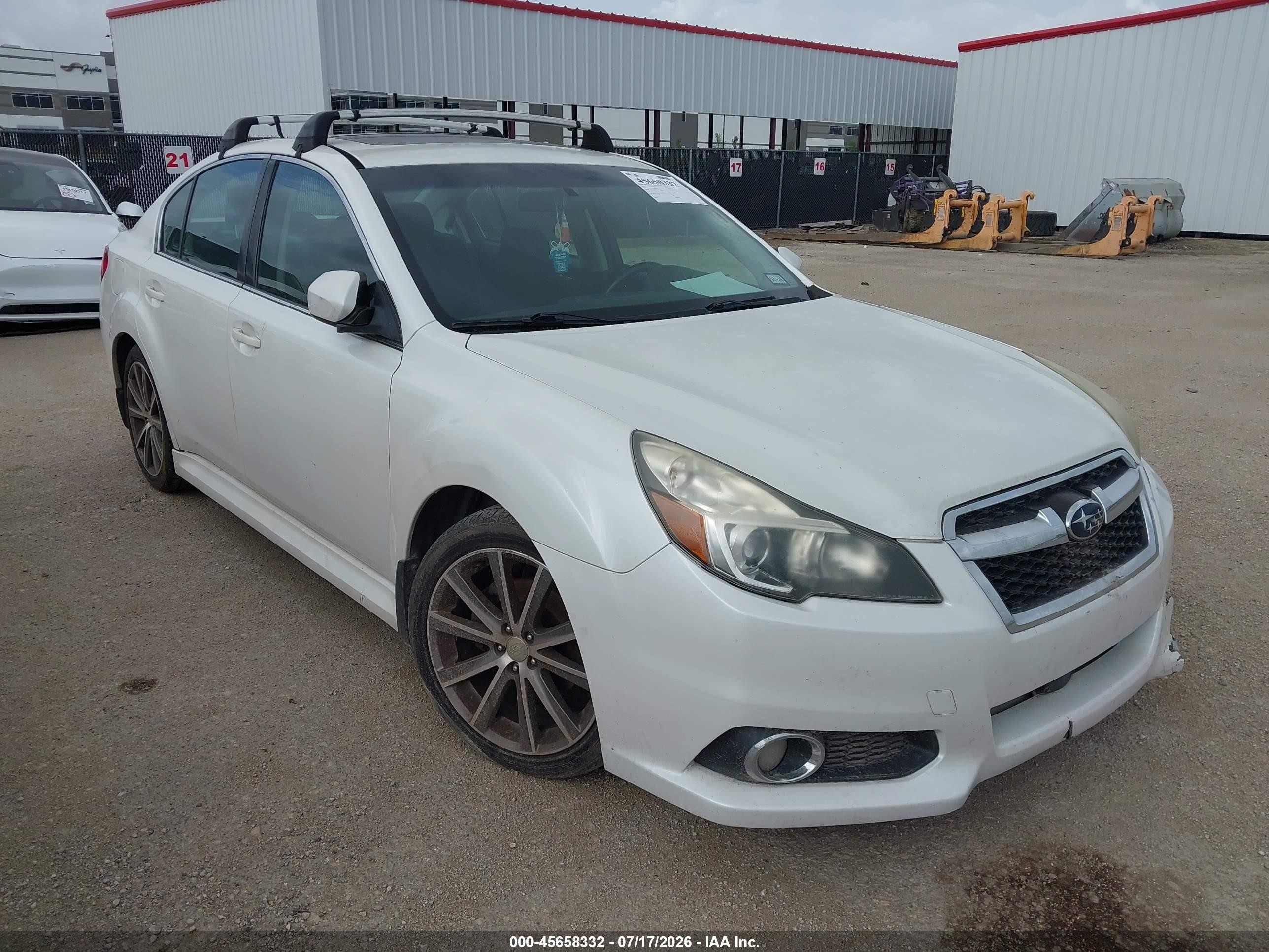 2013 Subaru Legacy 2.5 I Sport White vin: 4S3BMBG62D3025831