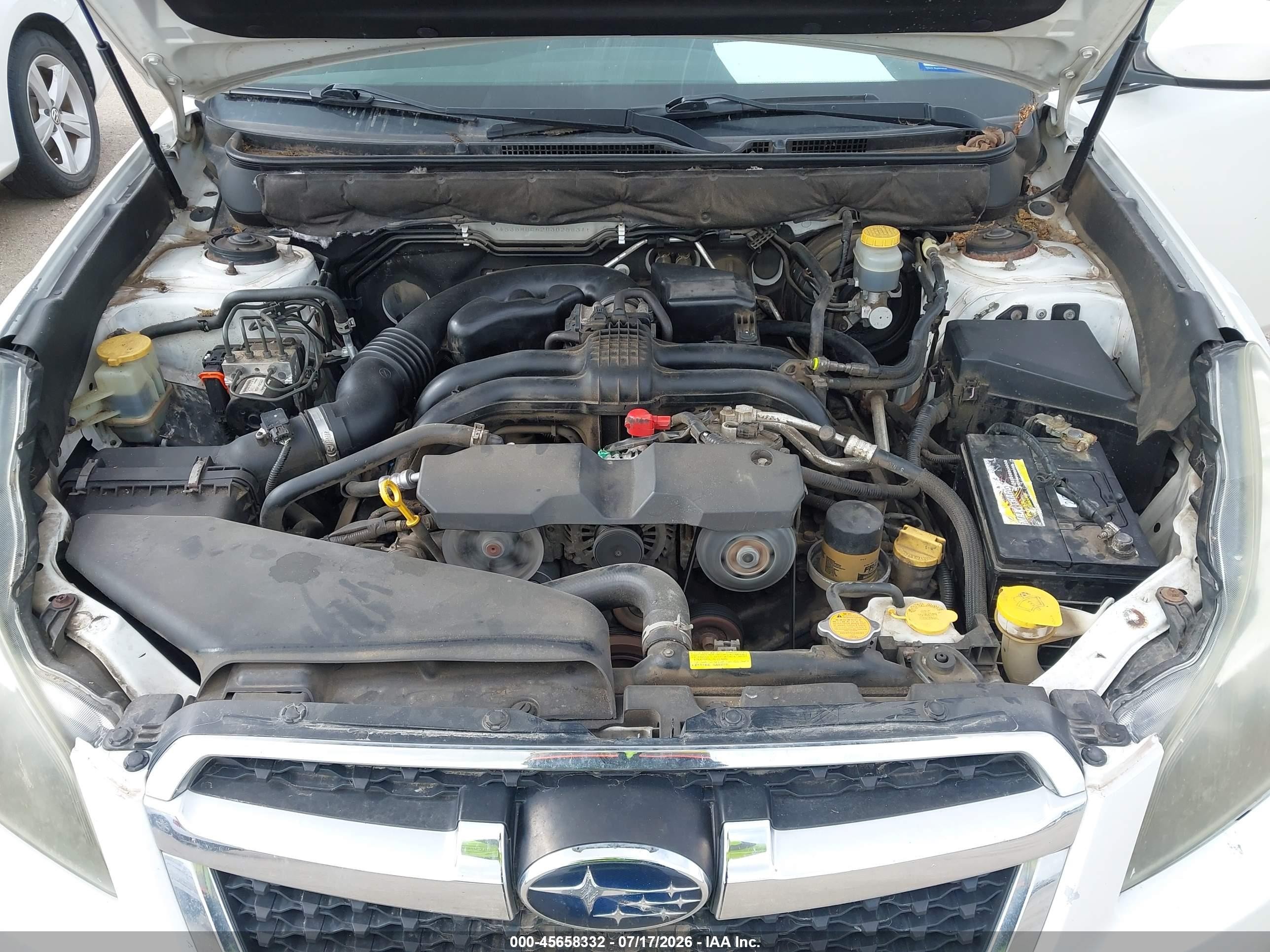 2013 Subaru Legacy 2.5 I Sport White vin: 4S3BMBG62D3025831