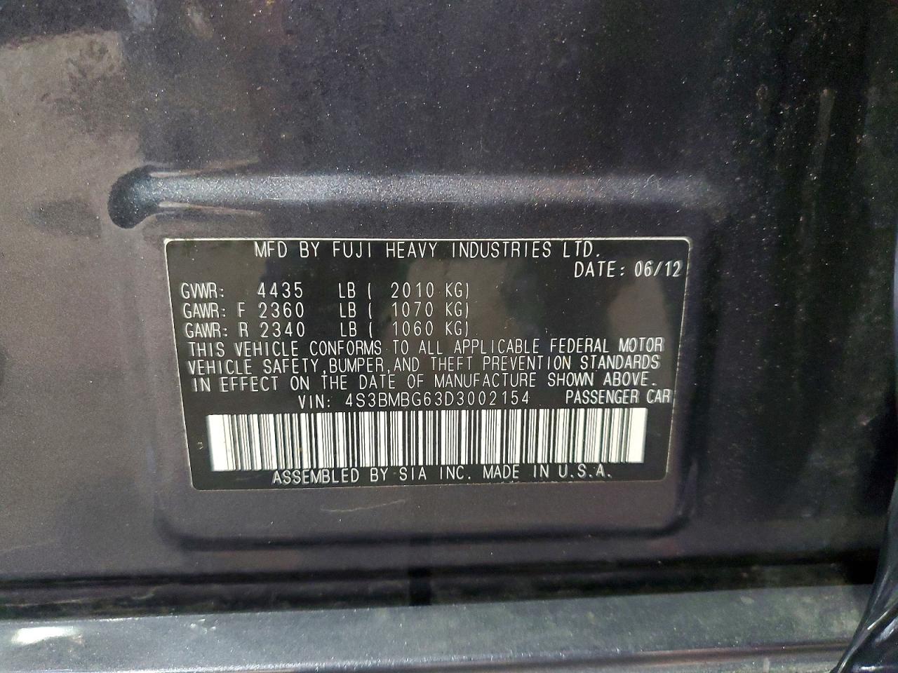 2013 Subaru Legacy 2.5i Premium Gray vin: 4S3BMBG63D3002154