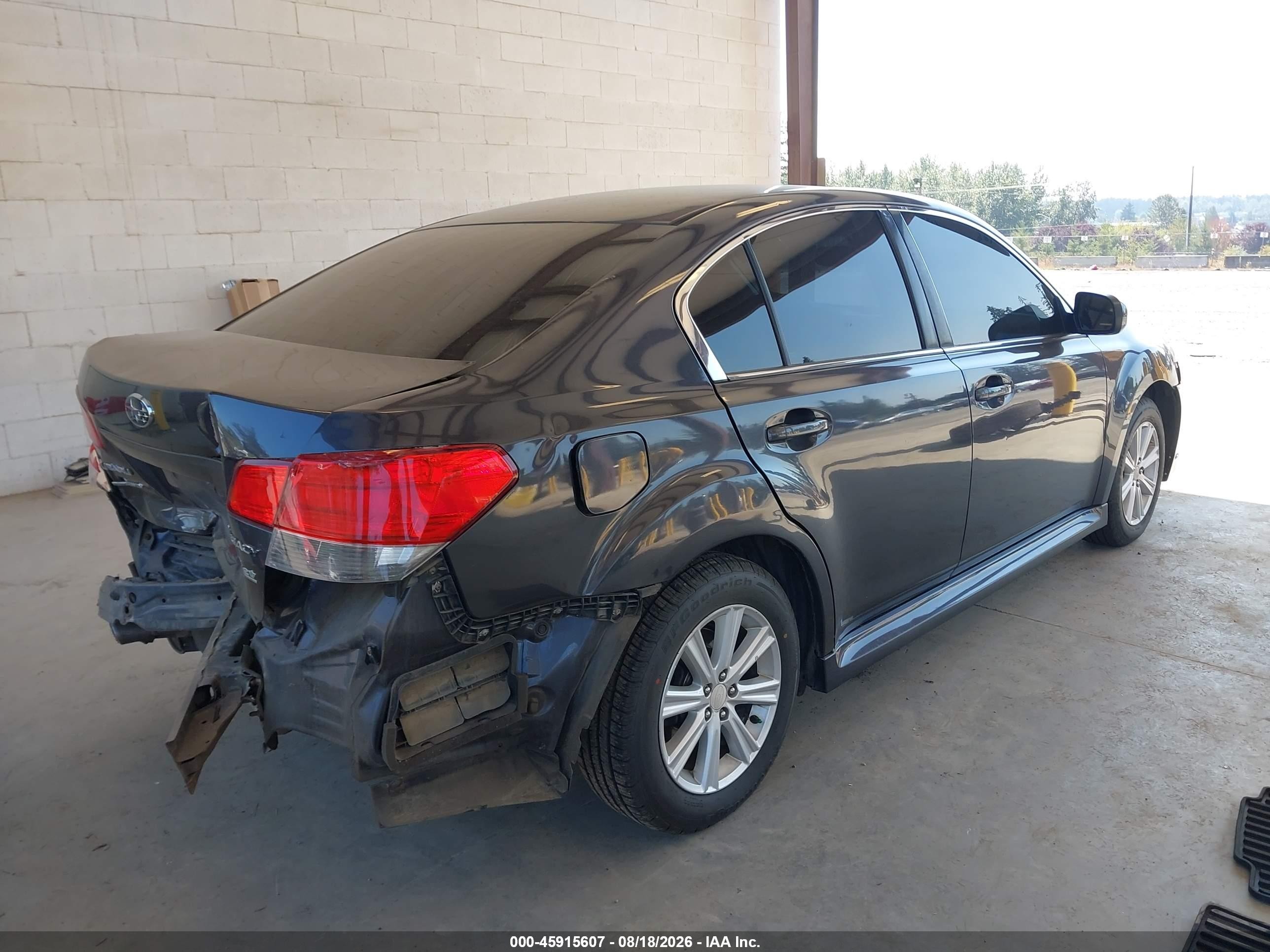 2010 Subaru Legacy 2.5i Premium Gray vin: 4S3BMBG64A3224455