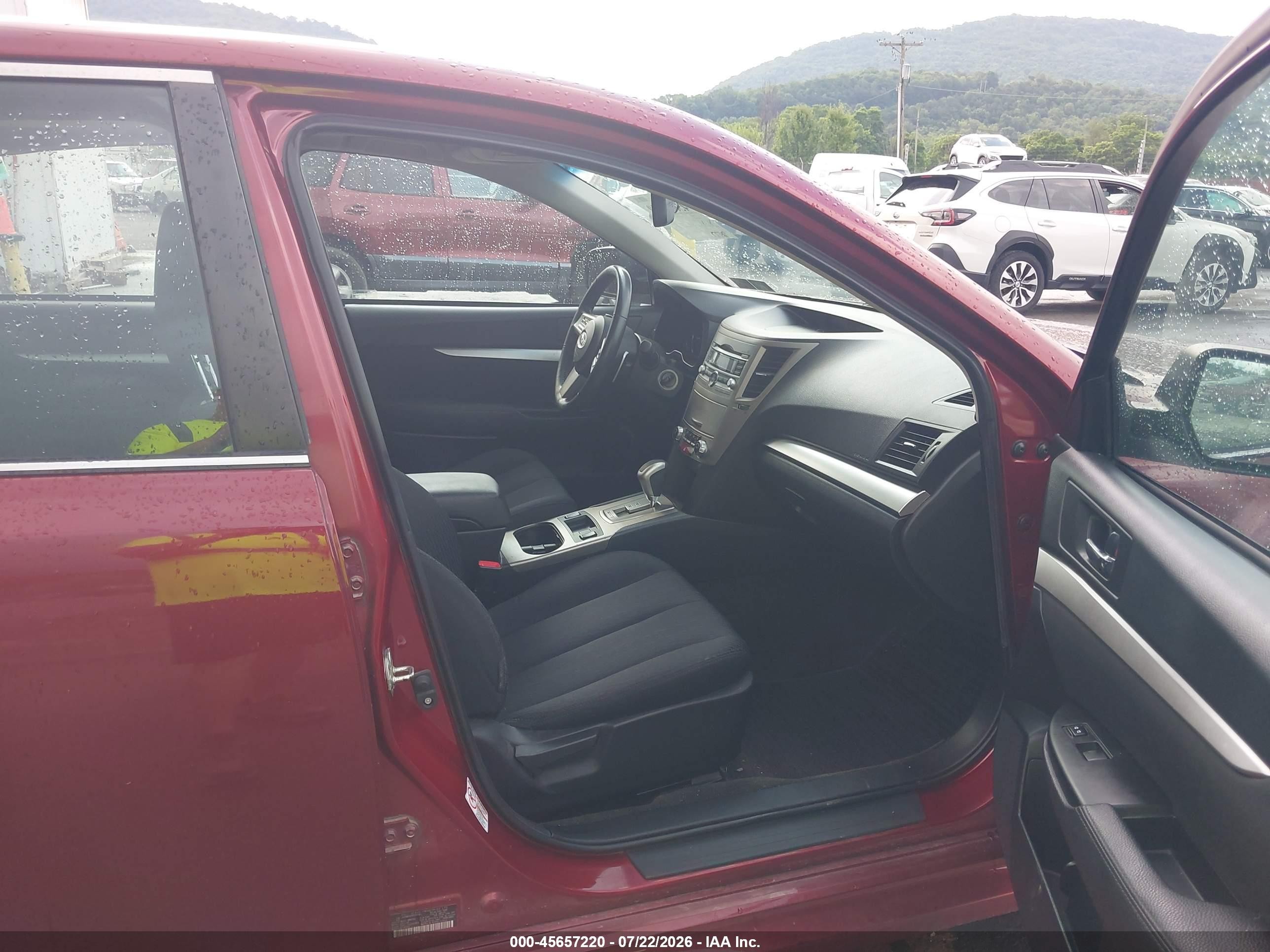 2011 Subaru Legacy 2.5i Premium Red vin: 4S3BMBG64B3252161