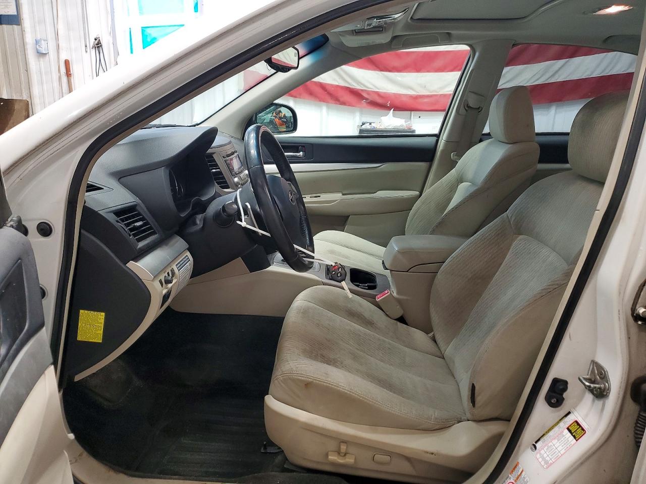 2012 Subaru Legacy White vin: 4S3BMBG64C3005742