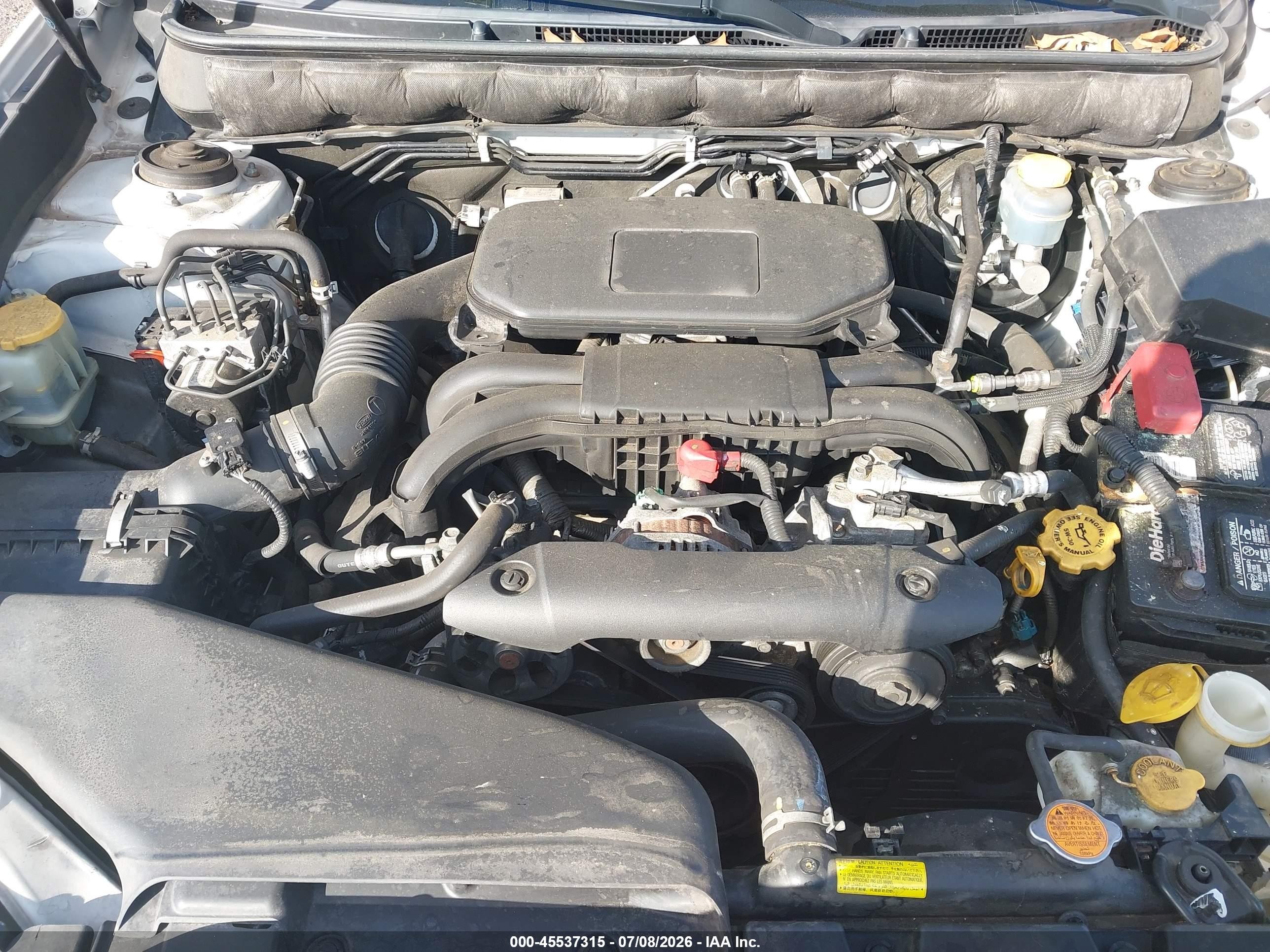 2011 Subaru Legacy 2.5i Premium Белый vin: 4S3BMBG65B3215359