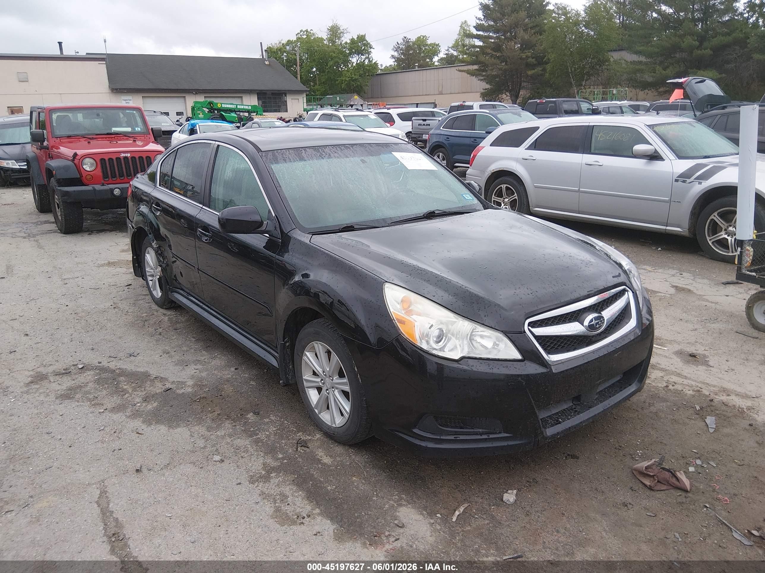 2011 Subaru Legacy 2.5i Premium Black vin: 4S3BMBG65B3244862