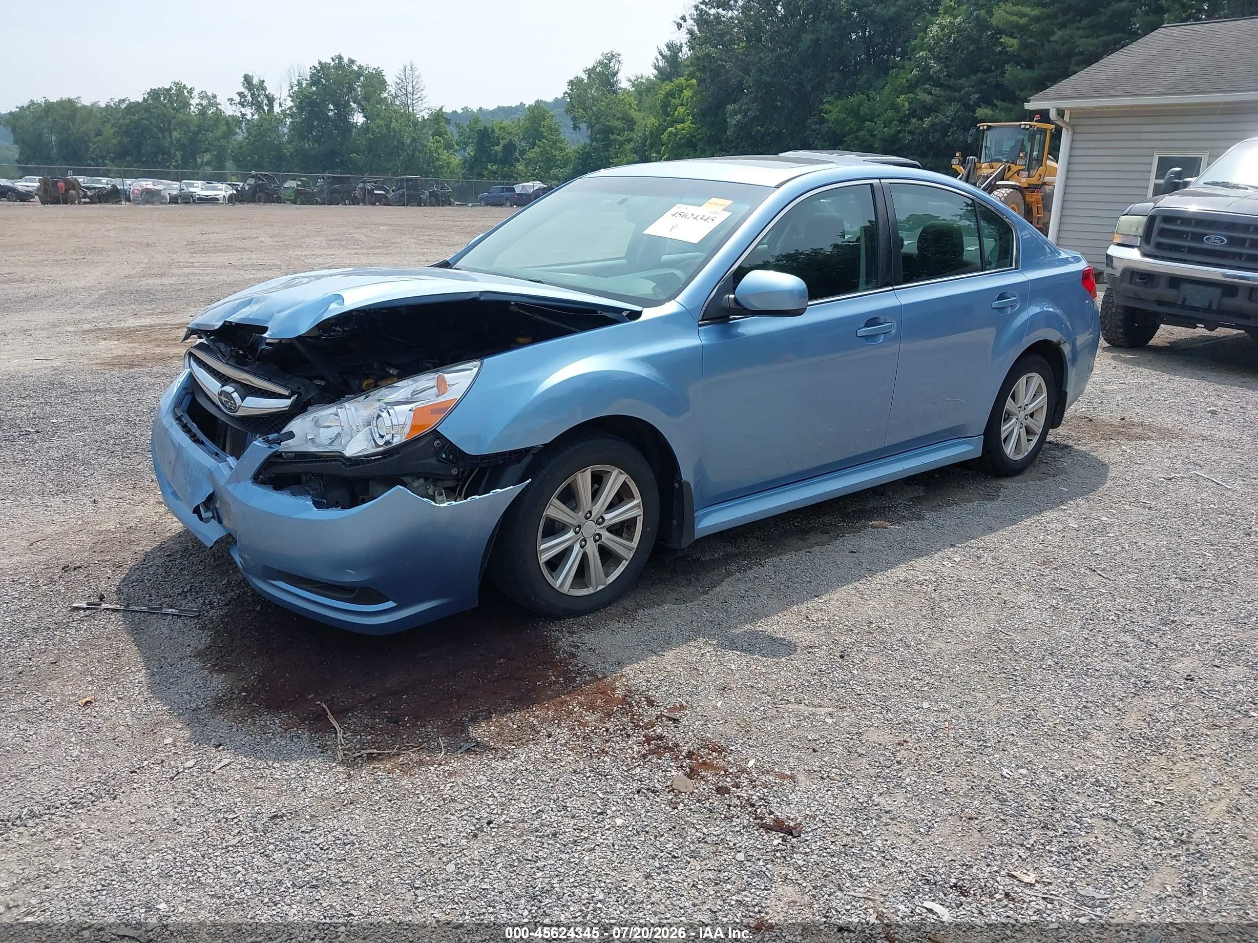 2012 Subaru Legacy 2.5i Premium Blue vin: 4S3BMBG66C3021134