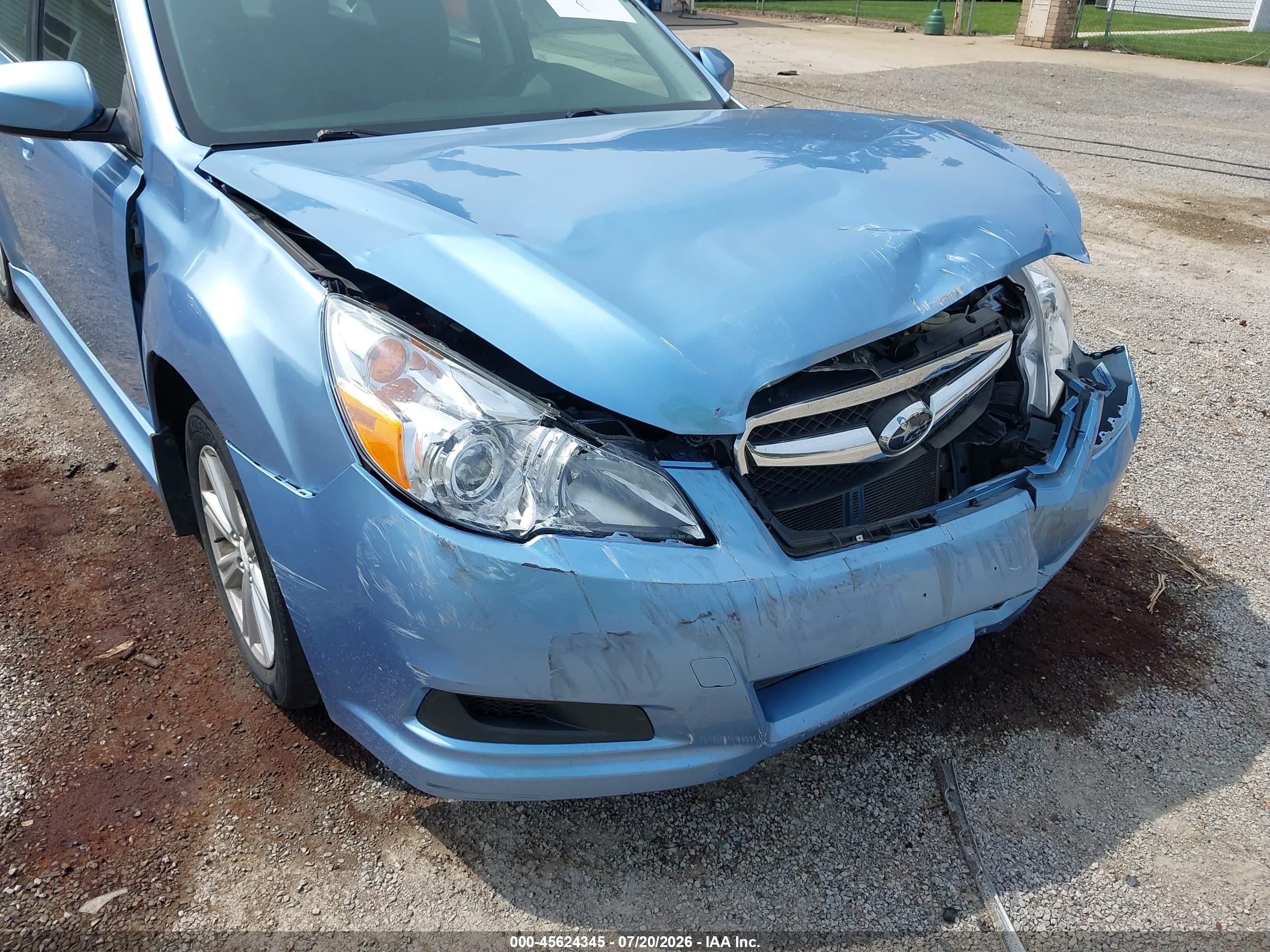2012 Subaru Legacy 2.5i Premium Blue vin: 4S3BMBG66C3021134