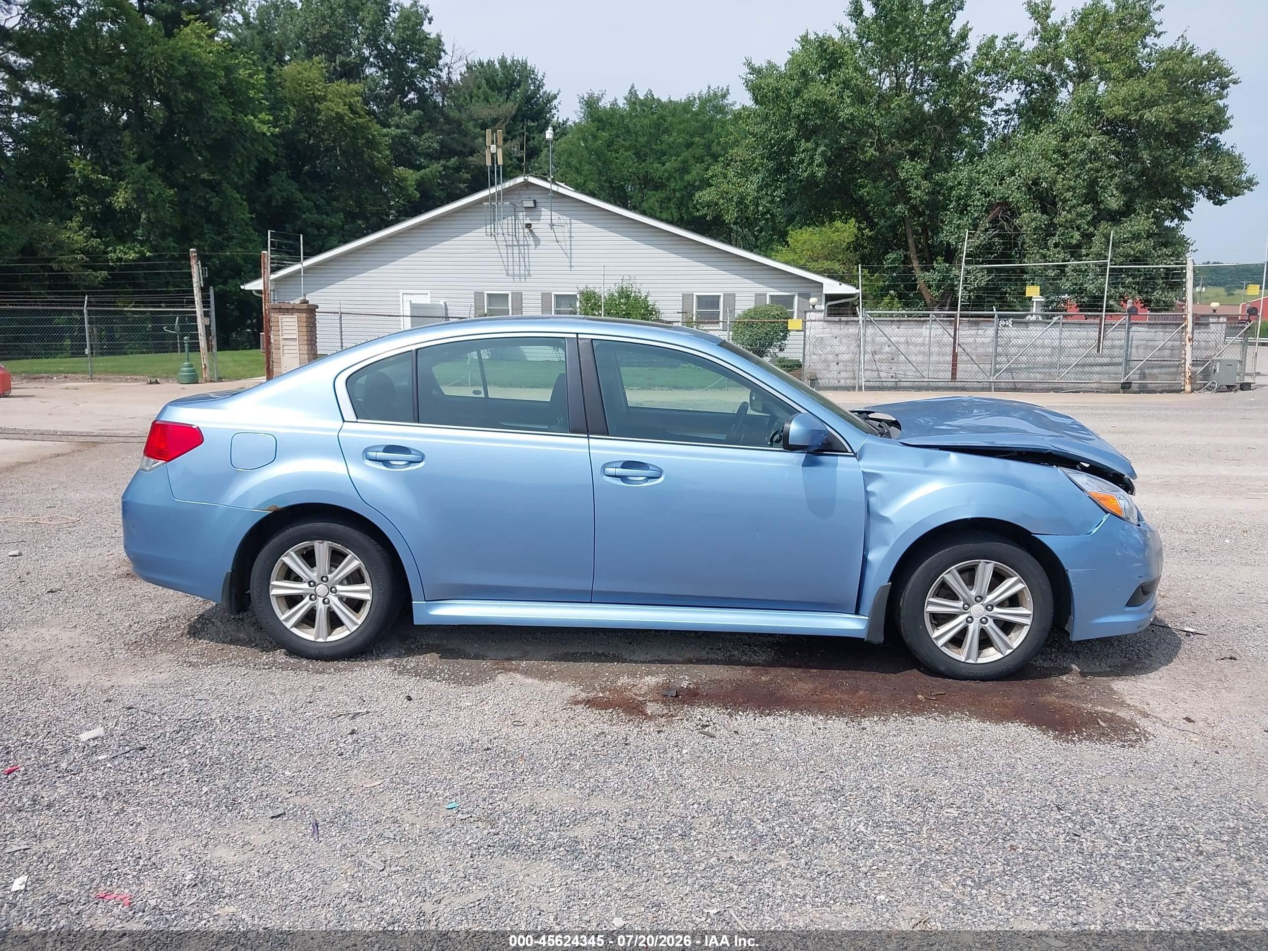 2012 Subaru Legacy 2.5i Premium Blue vin: 4S3BMBG66C3021134