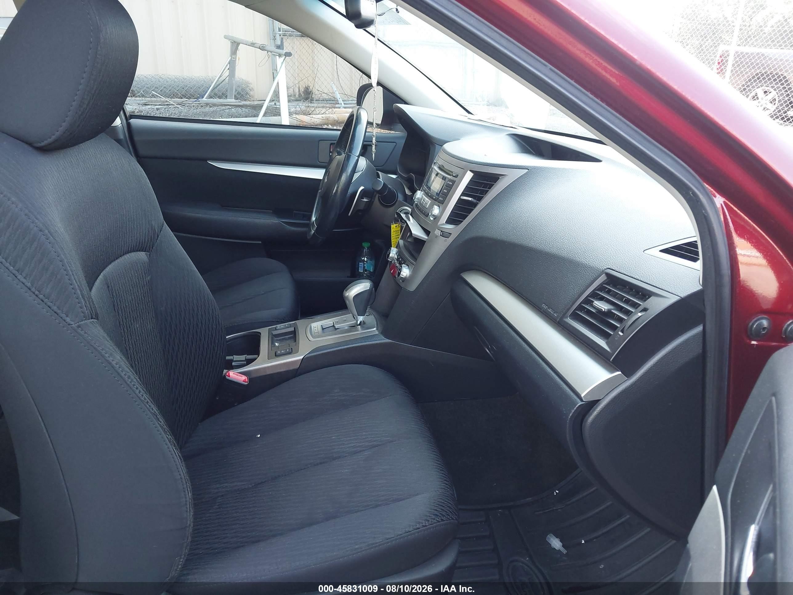 2012 Subaru Legacy 2.5i Premium Red vin: 4S3BMBG66C3036460