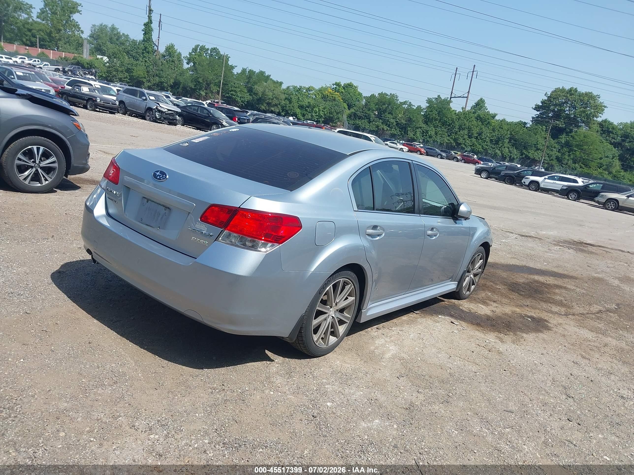 2013 Subaru Legacy 2.5 I Sport Gray vin: 4S3BMBG66D3039666
