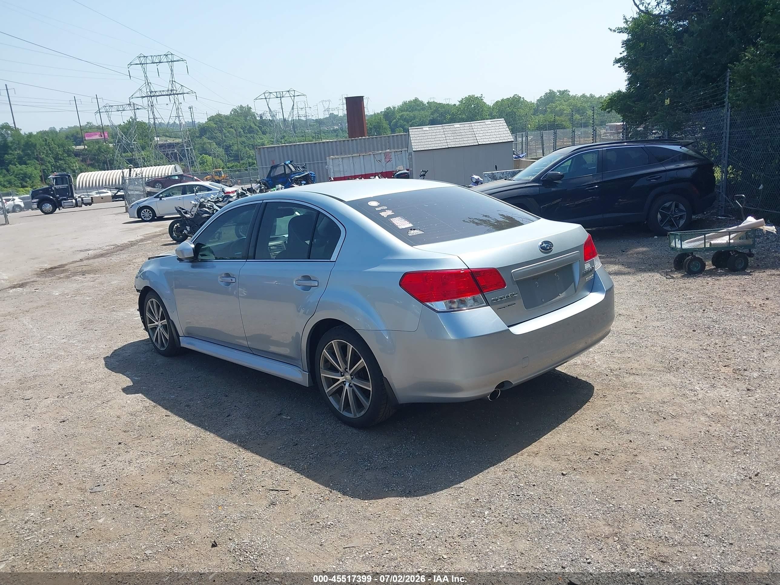 2013 Subaru Legacy 2.5 I Sport Gray vin: 4S3BMBG66D3039666