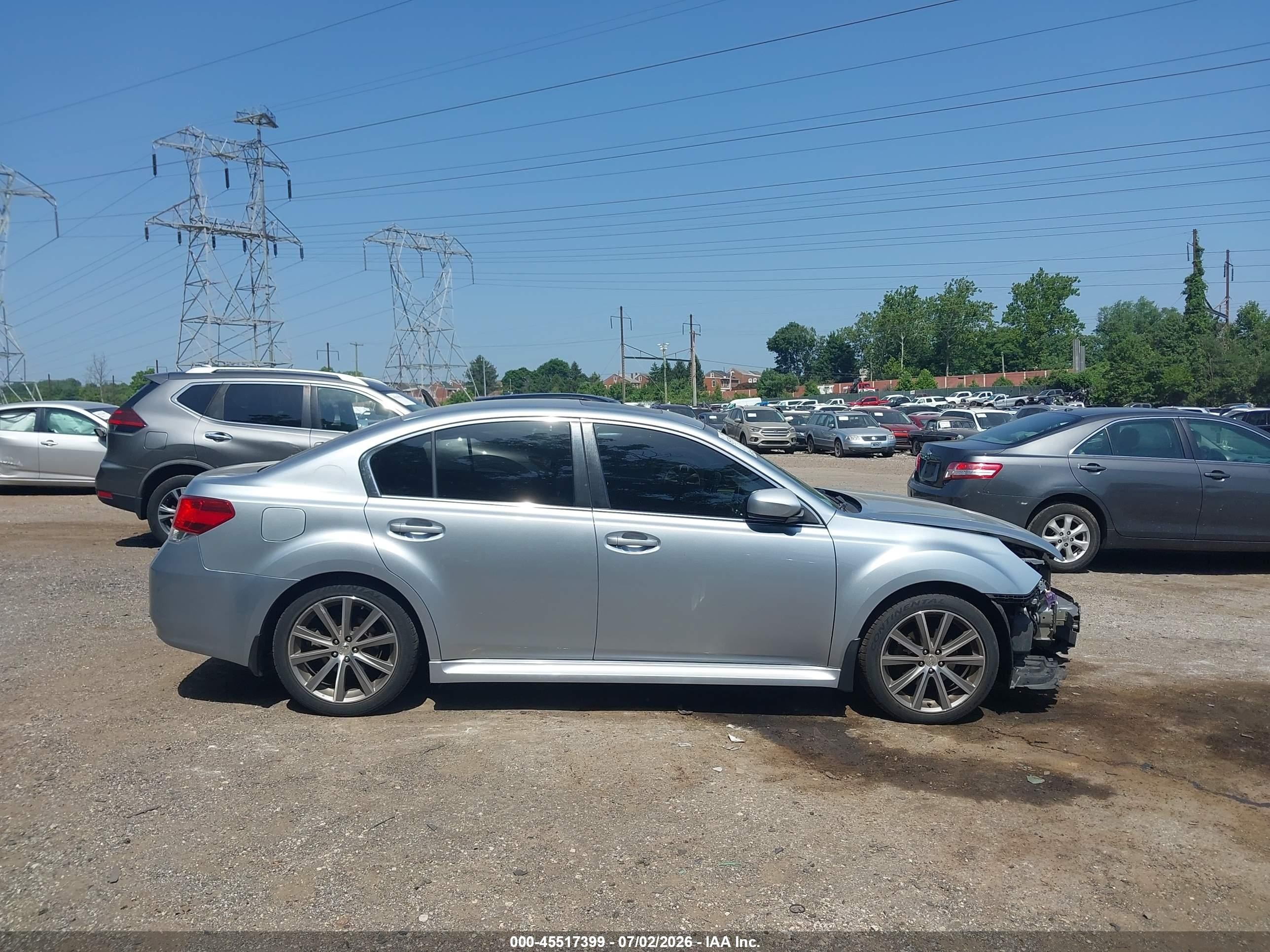 2013 Subaru Legacy 2.5 I Sport Gray vin: 4S3BMBG66D3039666