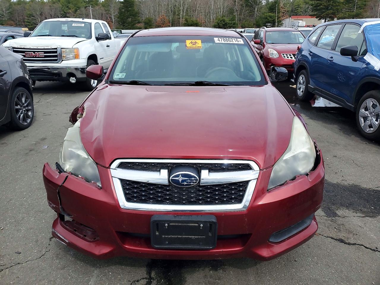 2013 Subaru Legacy Burgundy vin: 4S3BMBG66D3045130
