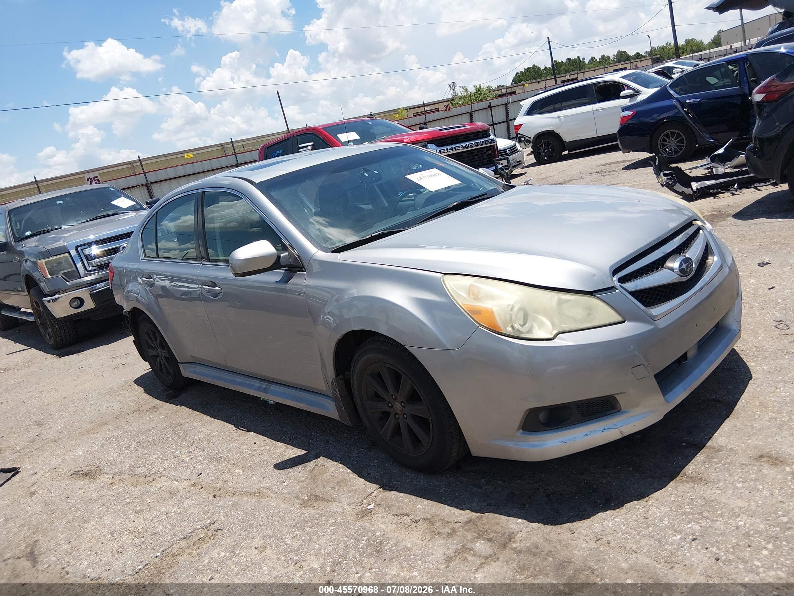 2010 Subaru Legacy 2.5i Premium Silver vin: 4S3BMBG67A3245445