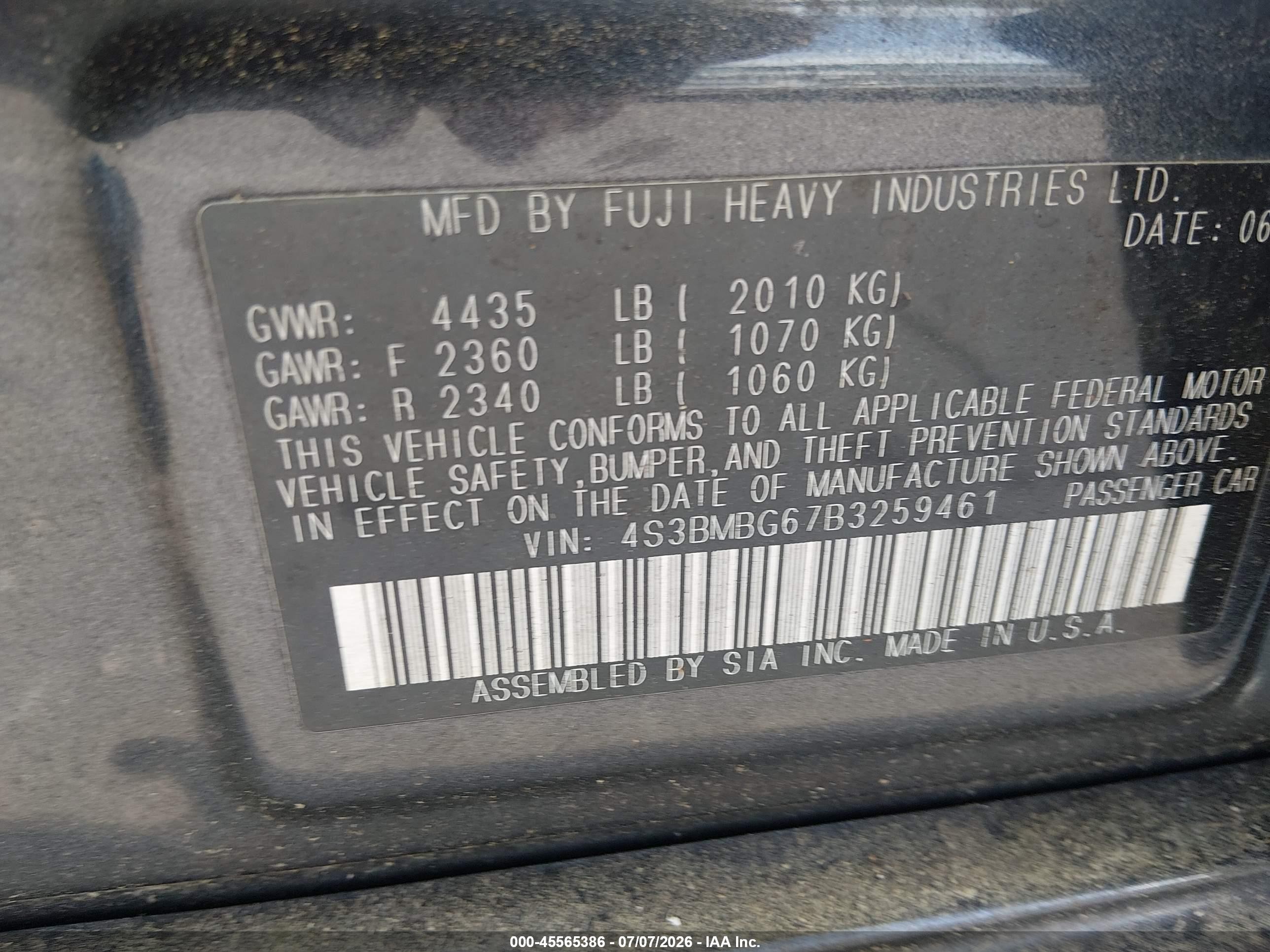 2011 Subaru Legacy 2.5i Premium Gray vin: 4S3BMBG67B3259461