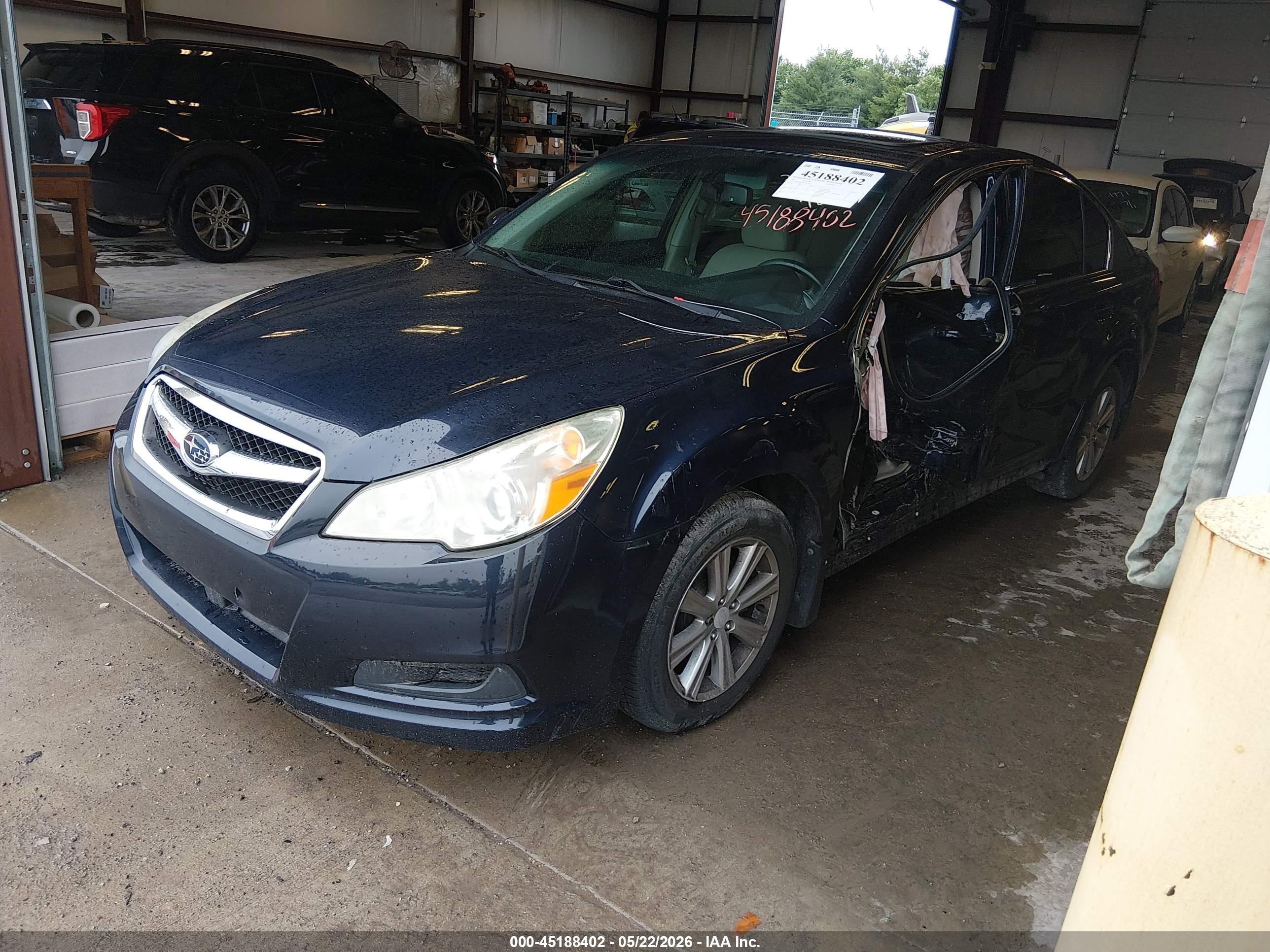 2012 Subaru Legacy 2.5i Premium Синий vin: 4S3BMBG68C3013052