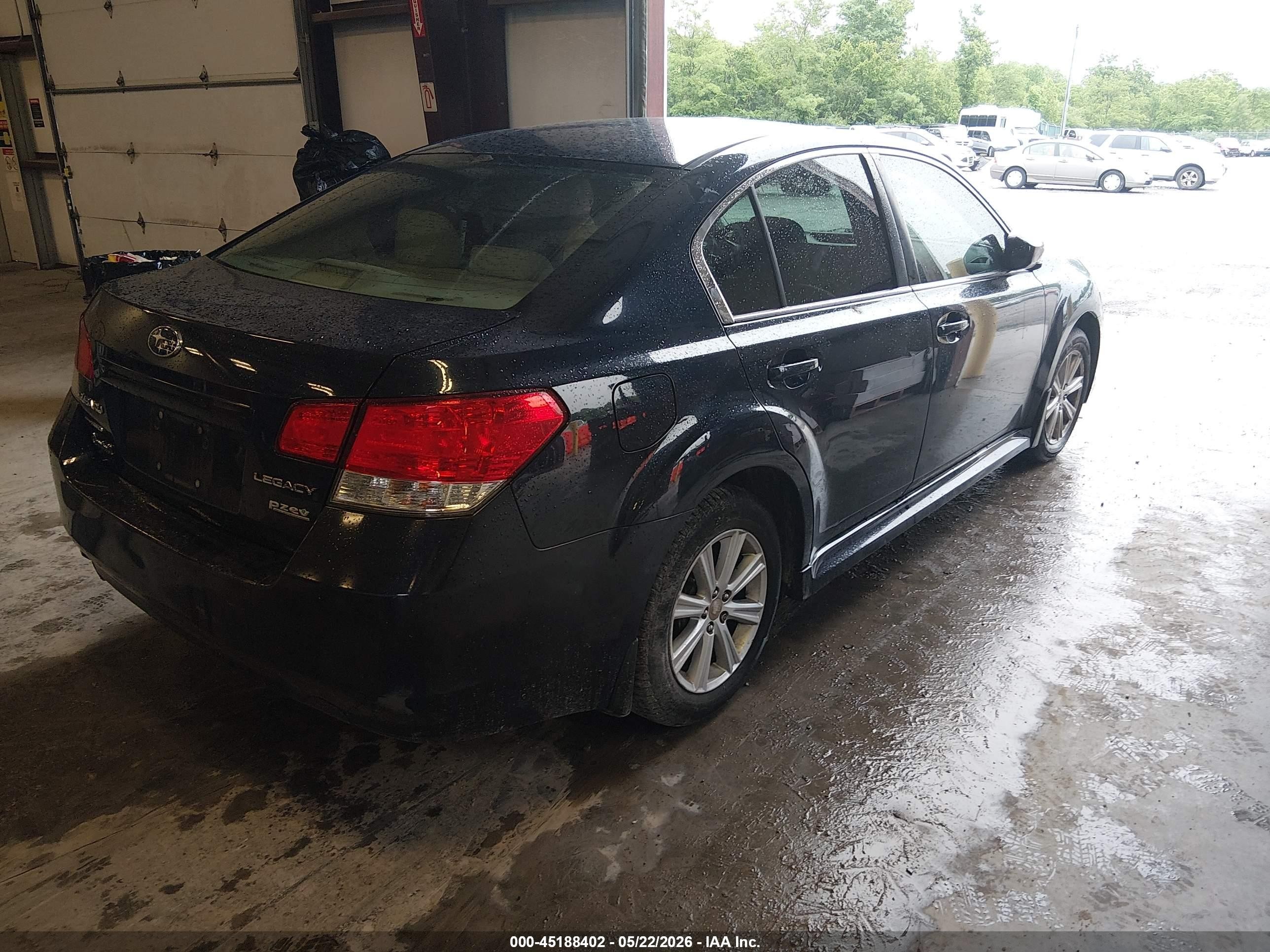 2012 Subaru Legacy 2.5i Premium Синий vin: 4S3BMBG68C3013052