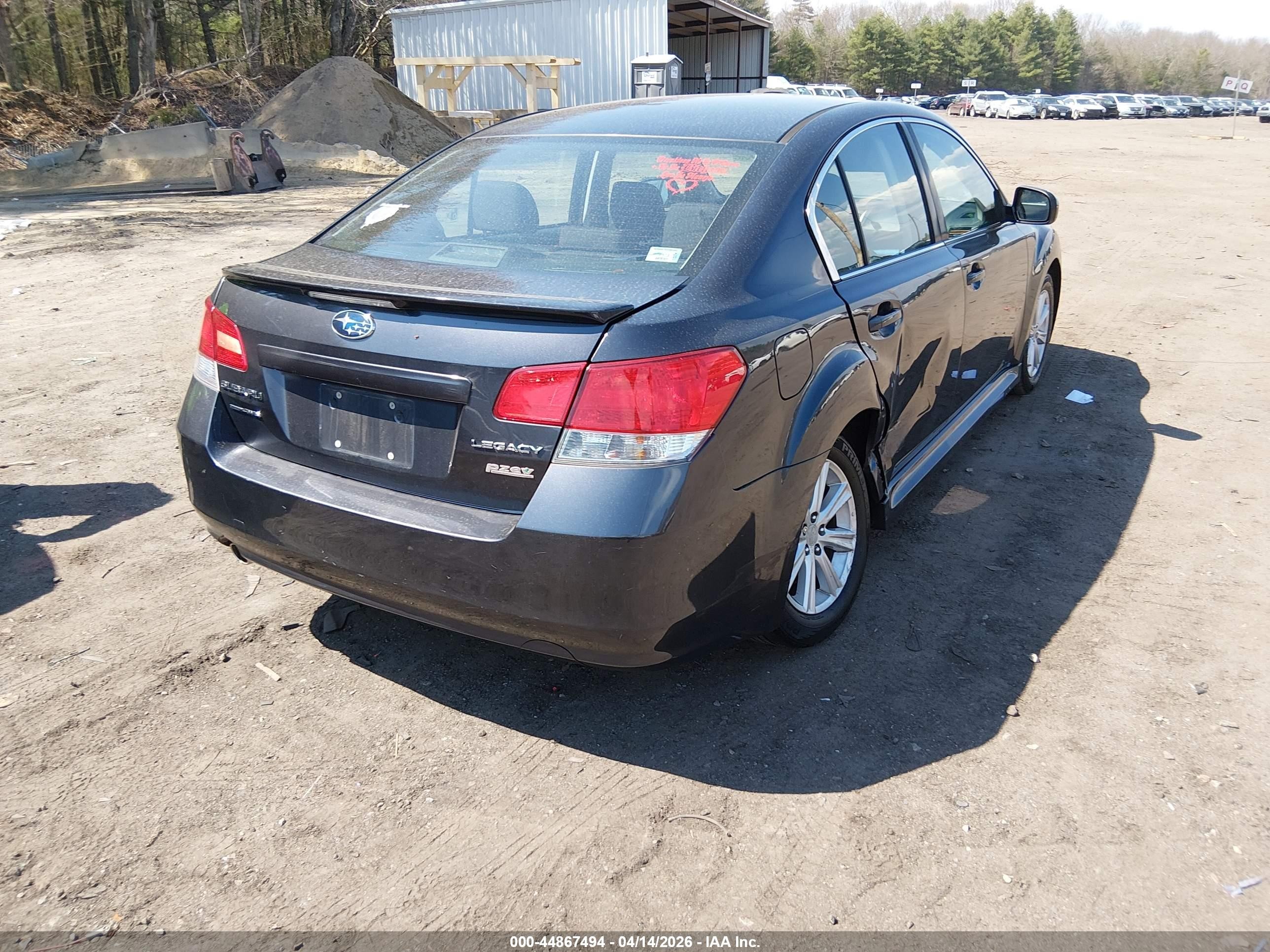 2012 Subaru Legacy 2.5i Premium Gray vin: 4S3BMBG69C3003744