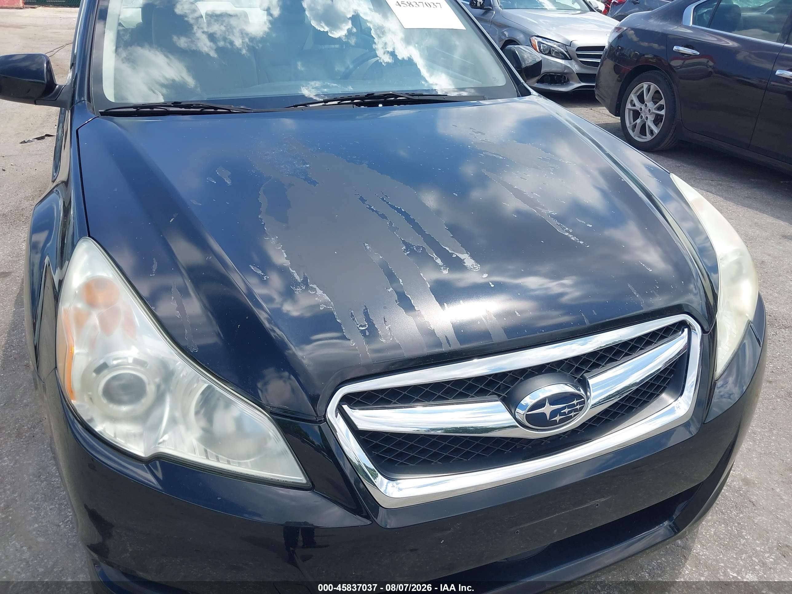 2012 Subaru Legacy 2.5i Premium Black vin: 4S3BMBG69C3018020