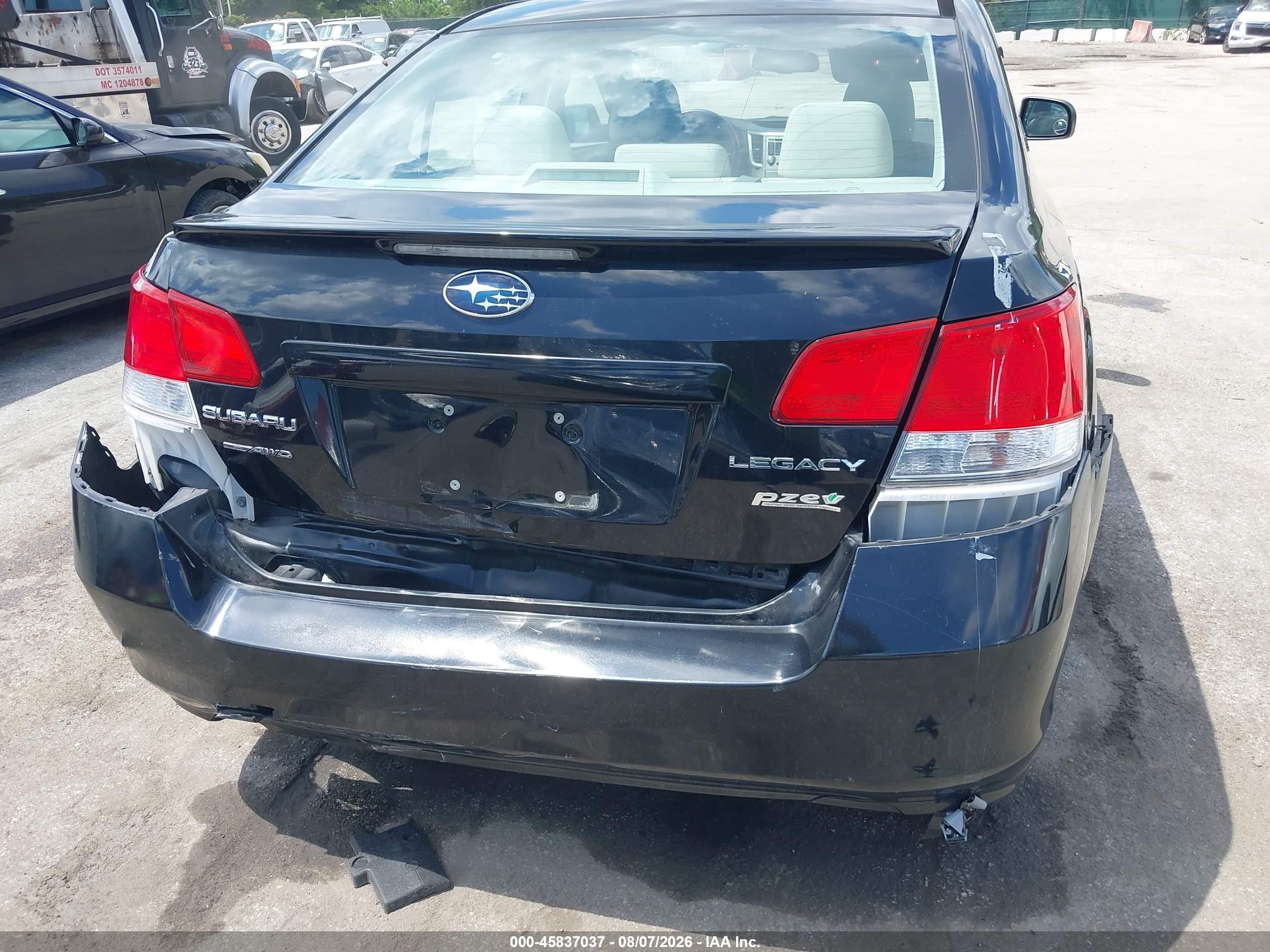 2012 Subaru Legacy 2.5i Premium Black vin: 4S3BMBG69C3018020