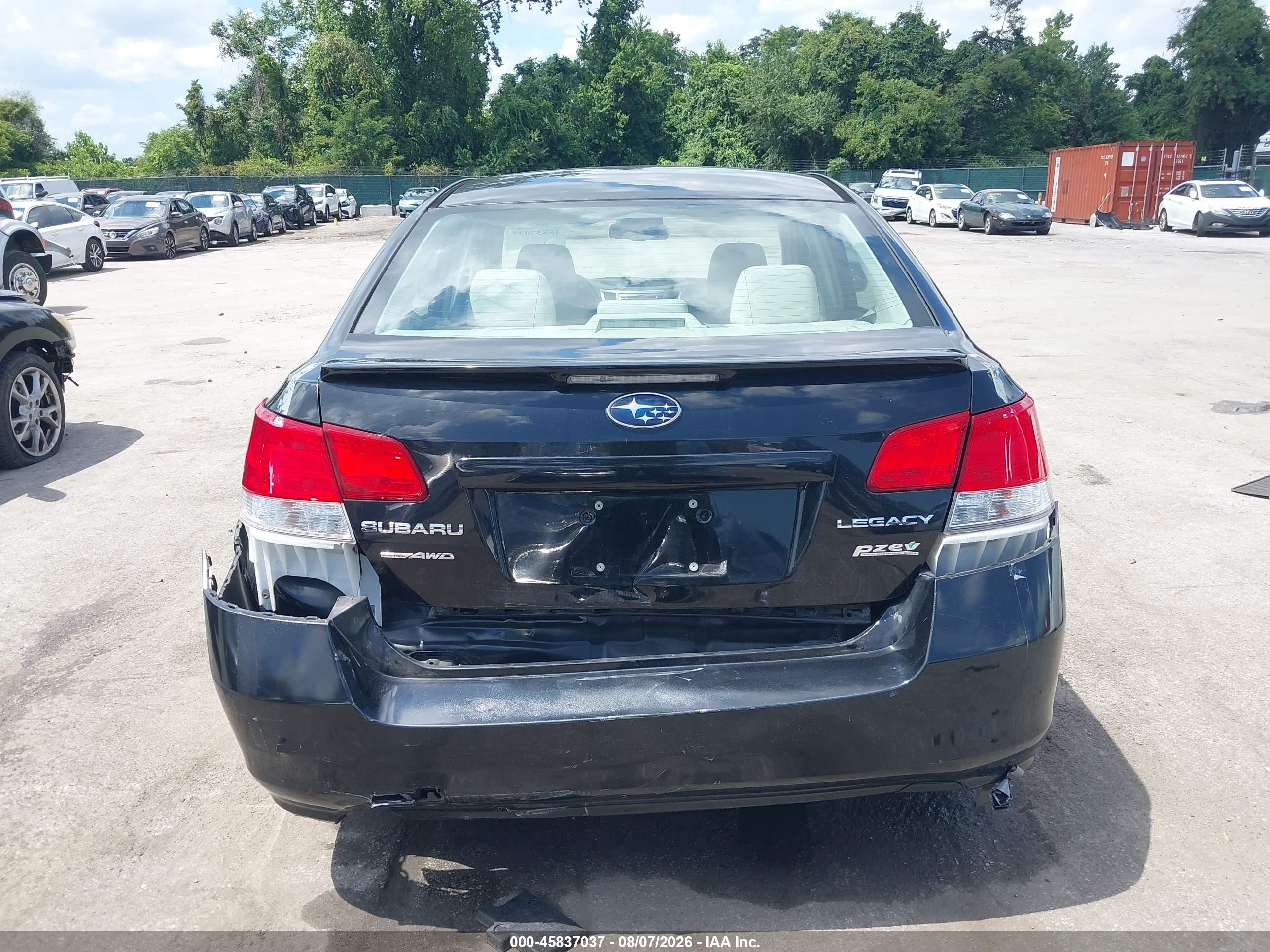 2012 Subaru Legacy 2.5i Premium Black vin: 4S3BMBG69C3018020