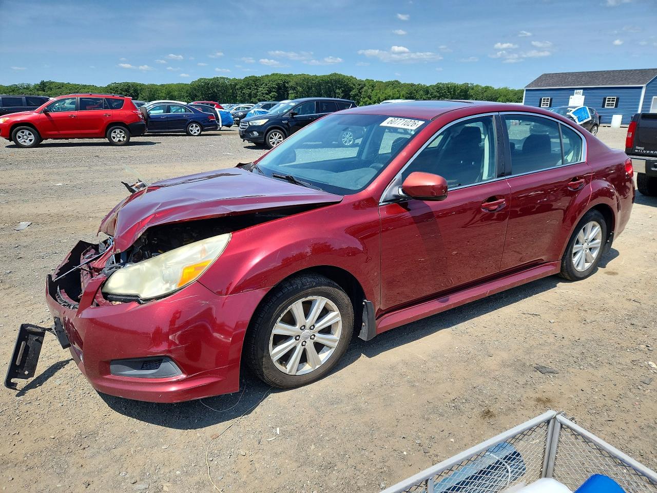 2012 Subaru Legacy 2.5i Premium Red vin: 4S3BMBG69C3020785