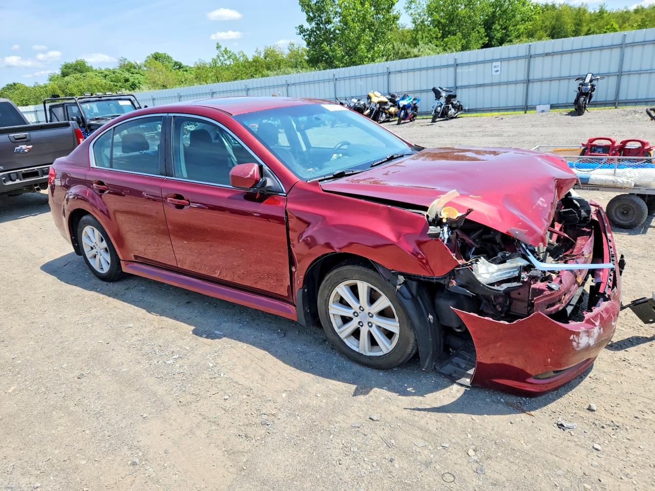 2012 Subaru Legacy 2.5i Premium Red vin: 4S3BMBG69C3020785
