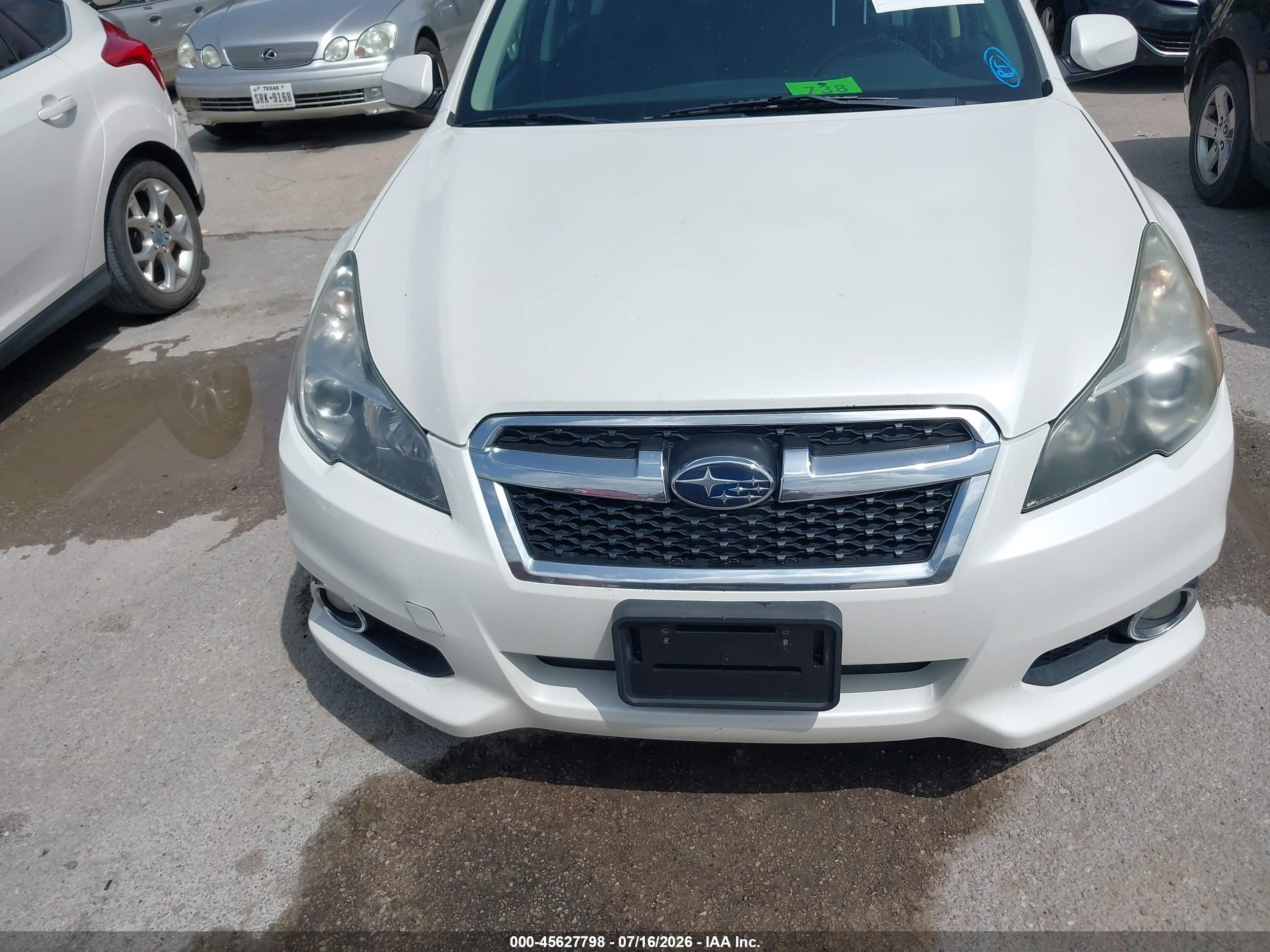 2014 Subaru Legacy 2.5 I Sport White vin: 4S3BMBH60E3026752