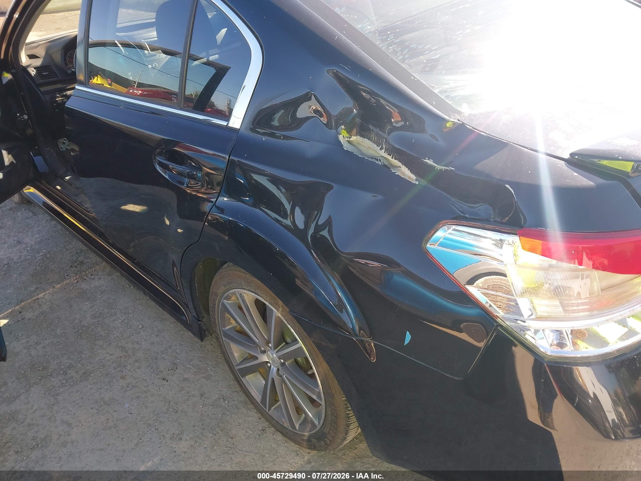 2014 Subaru Legacy 2.5 I Sport Gray vin: 4S3BMBH62E3024100