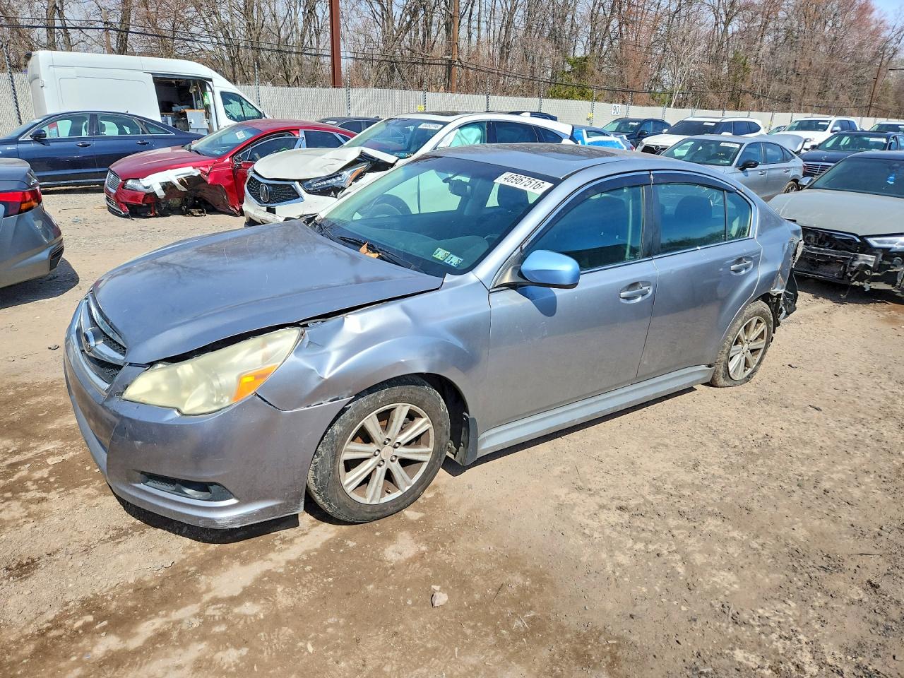 2010 Subaru Legacy 2.5i Premium Gray vin: 4S3BMBH63A3243156
