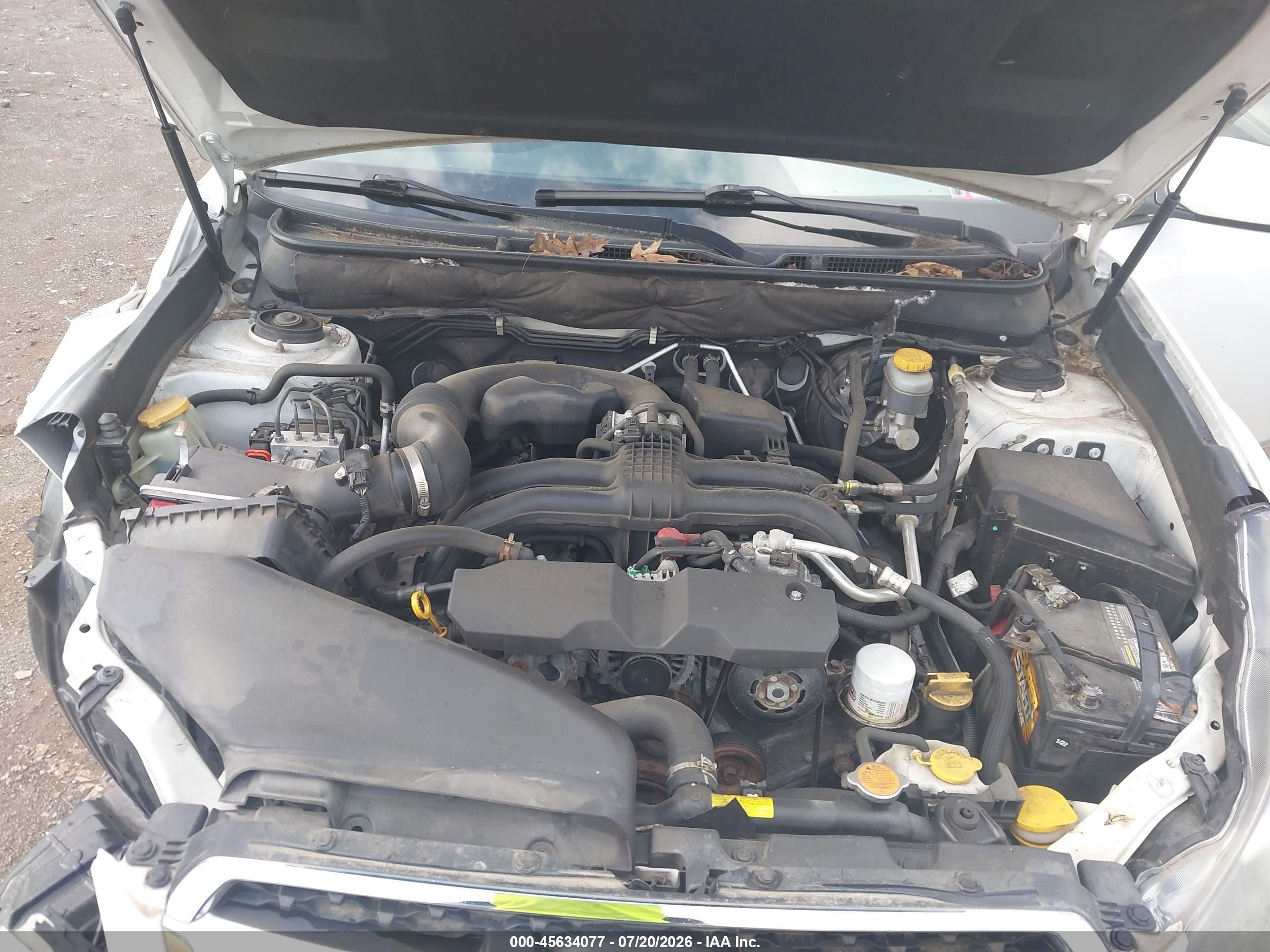 2014 Subaru Legacy 2.5 I Sport White vin: 4S3BMBH64E3012689