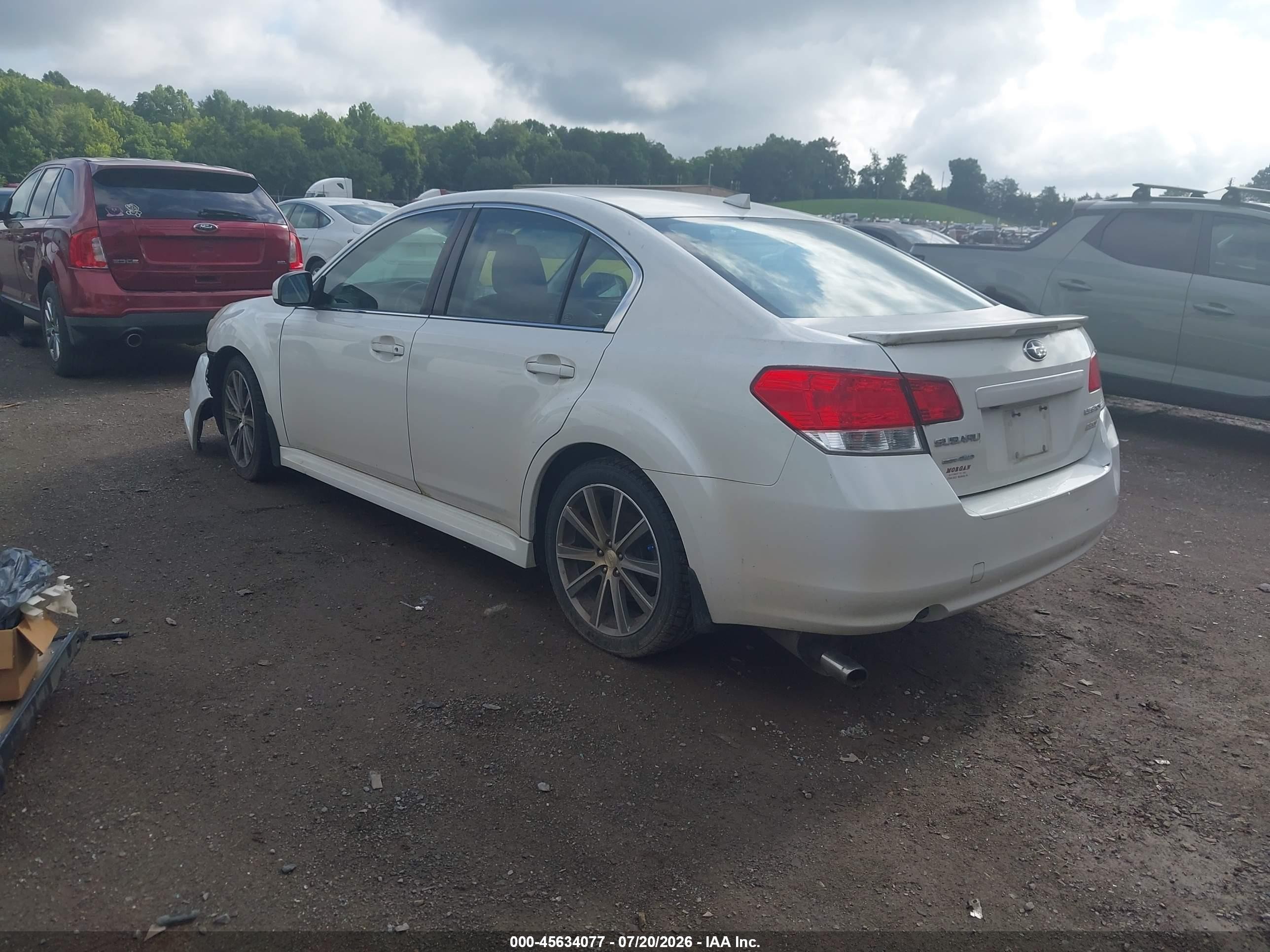 2014 Subaru Legacy 2.5 I Sport White vin: 4S3BMBH64E3012689