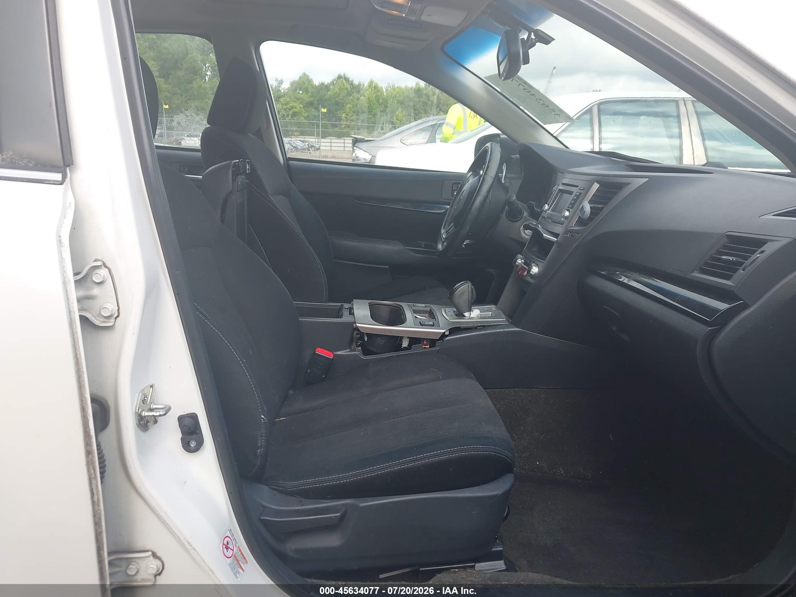 2014 Subaru Legacy 2.5 I Sport White vin: 4S3BMBH64E3012689
