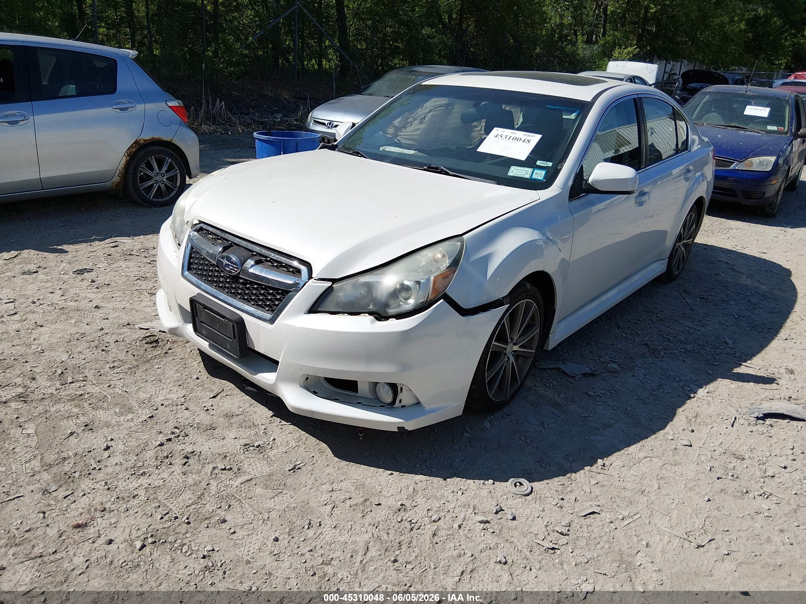 2014 Subaru Legacy 2.5 I Sport White vin: 4S3BMBH64E3027693
