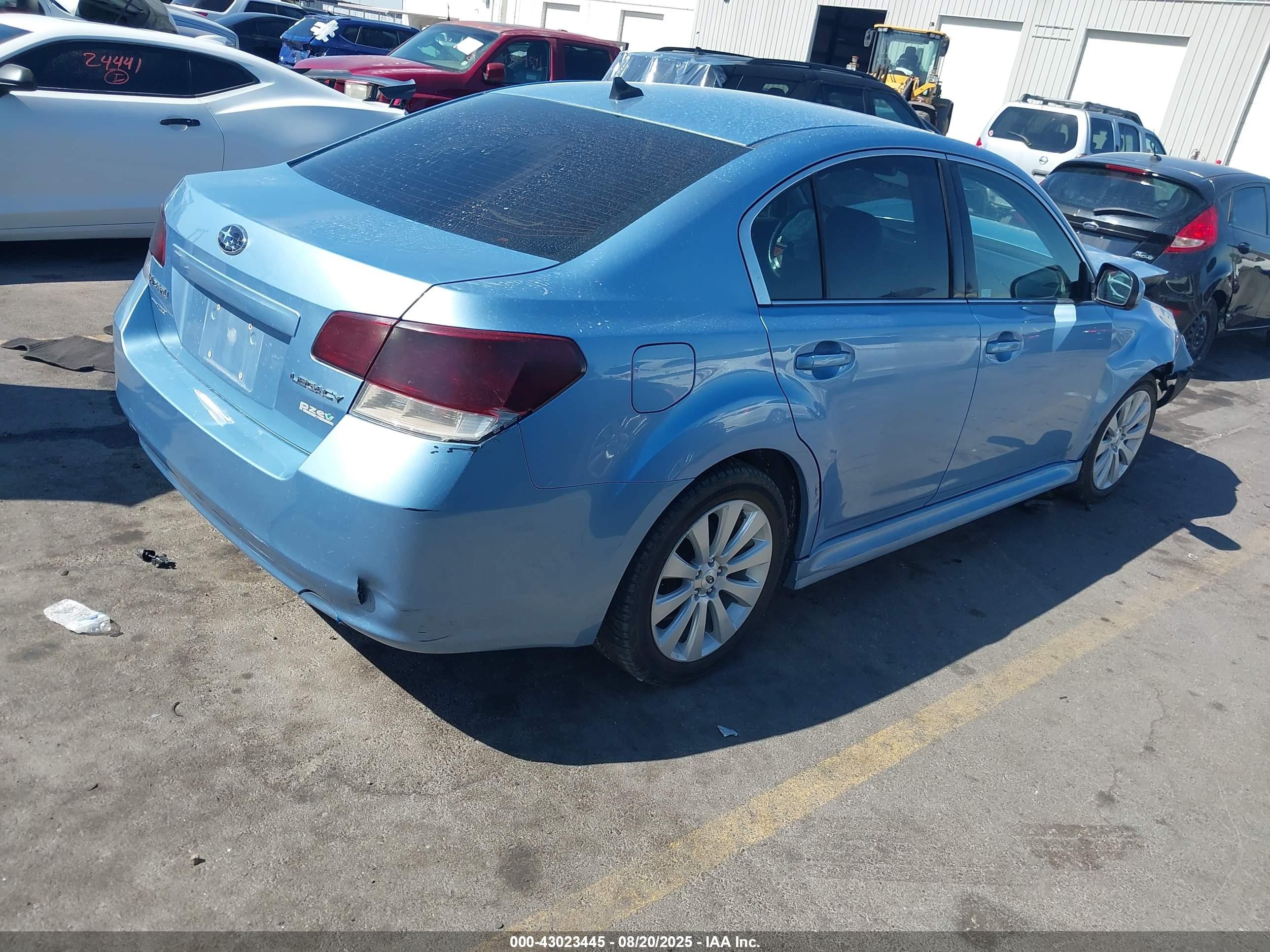 2012 Subaru Legacy 2.5i Limited Light Blue vin: 4S3BMBJ60C3015175