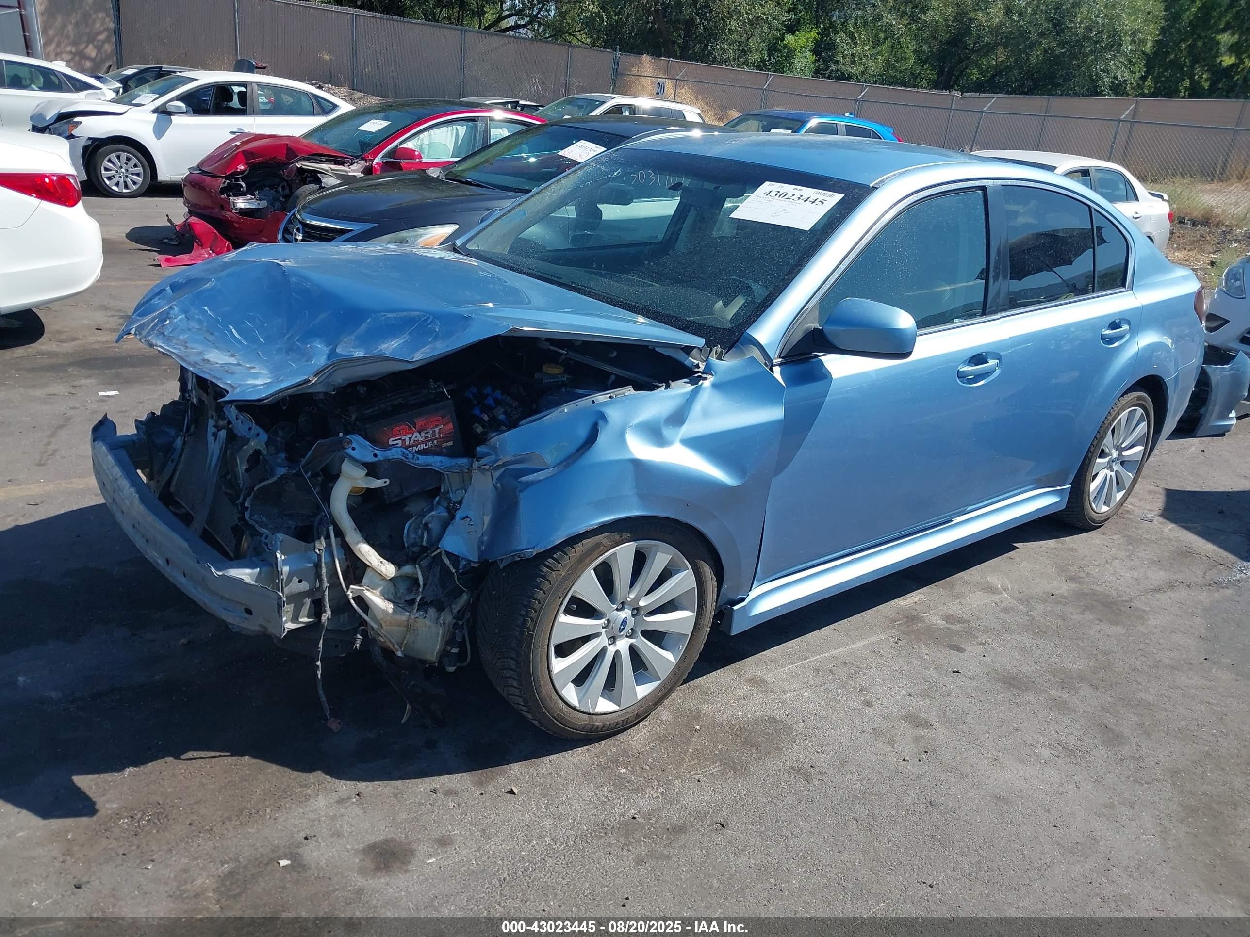2012 Subaru Legacy 2.5i Limited Light Blue vin: 4S3BMBJ60C3015175