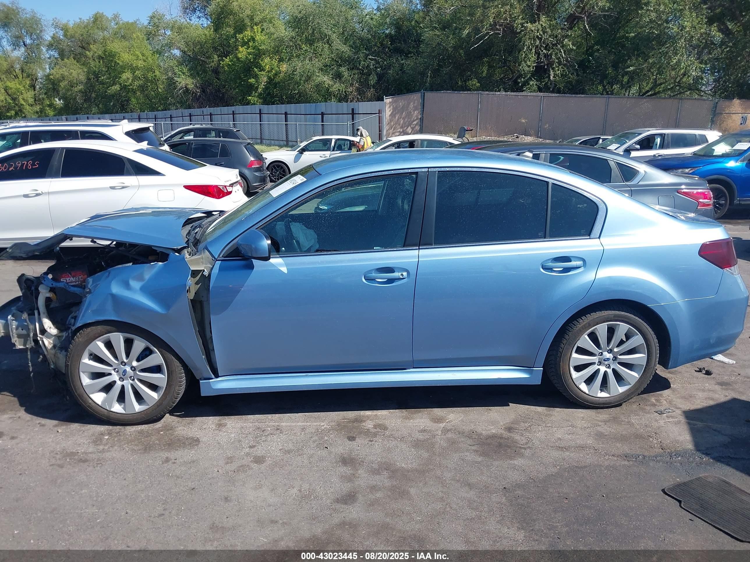2012 Subaru Legacy 2.5i Limited Light Blue vin: 4S3BMBJ60C3015175