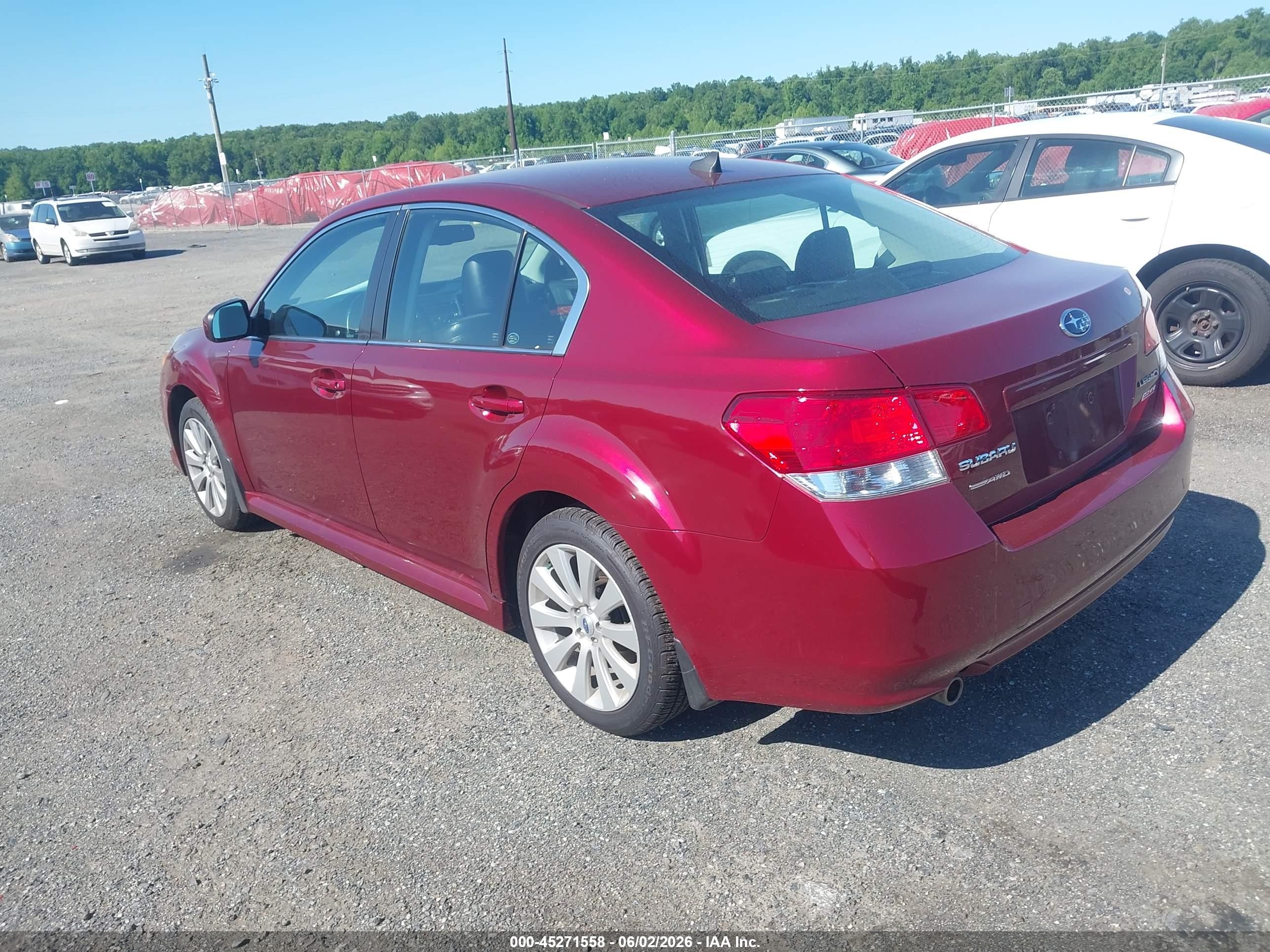 2011 Subaru Legacy 2.5i Limited Red vin: 4S3BMBJ64B3259653