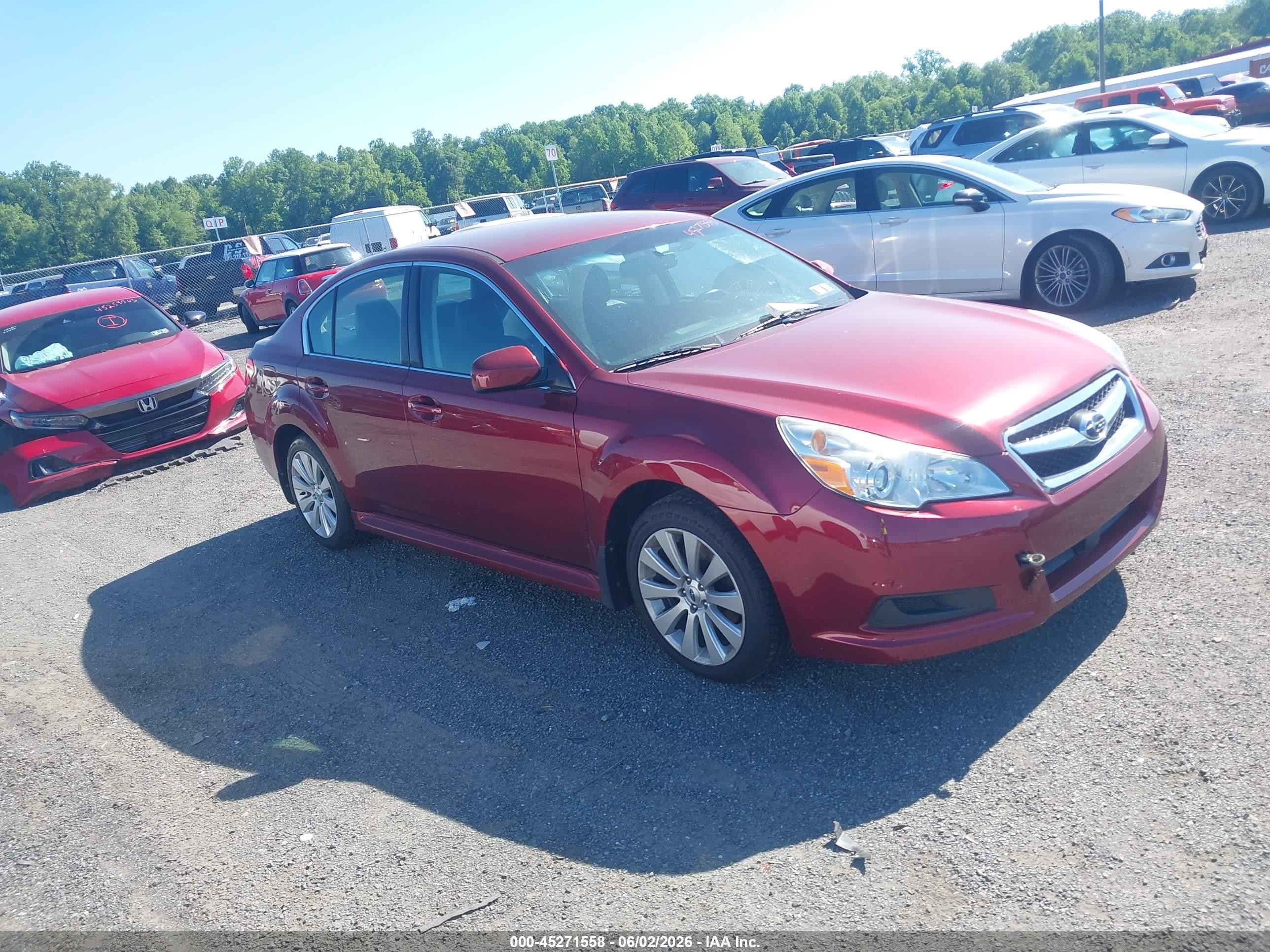 2011 Subaru Legacy 2.5i Limited Red vin: 4S3BMBJ64B3259653