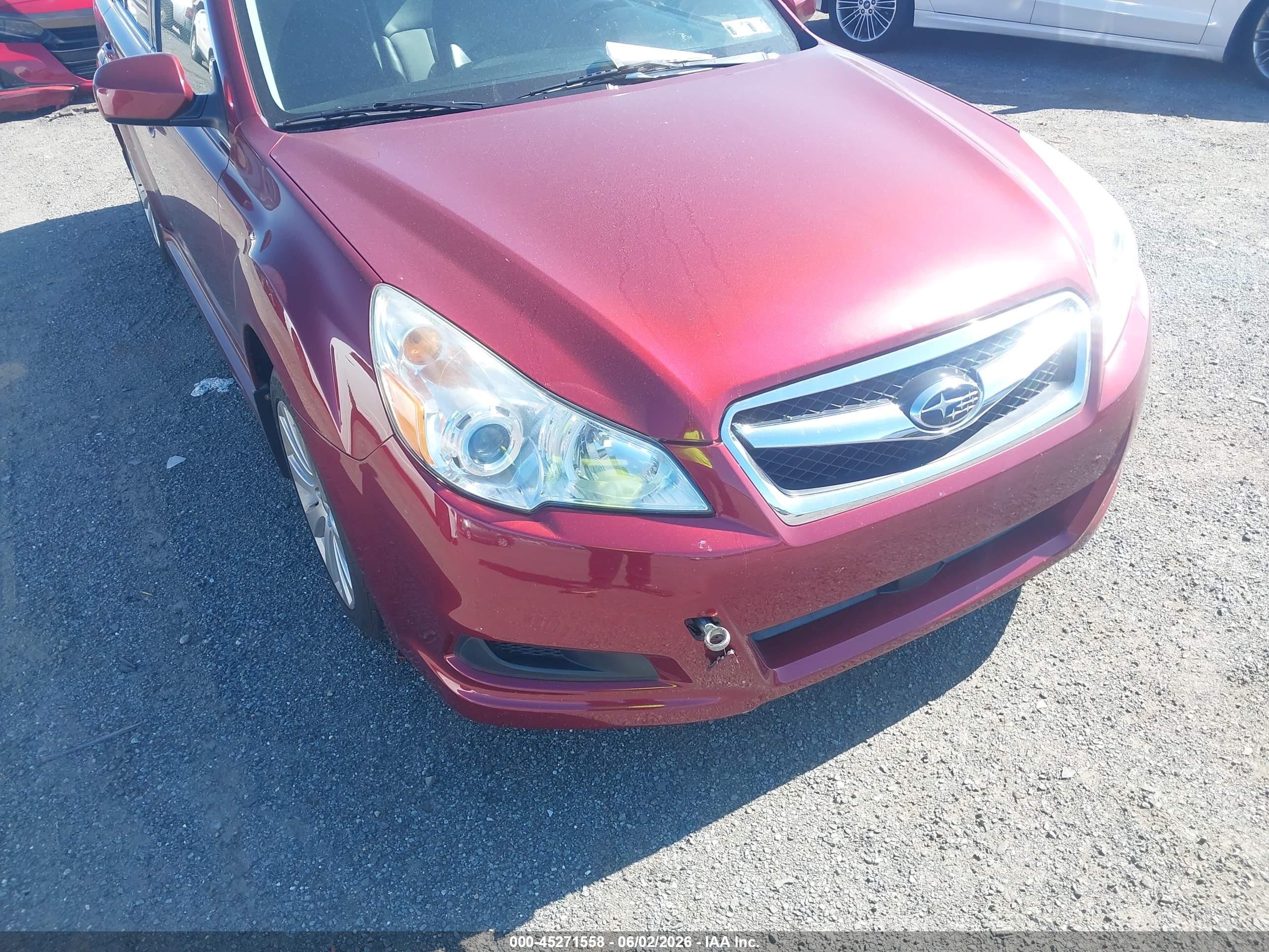 2011 Subaru Legacy 2.5i Limited Red vin: 4S3BMBJ64B3259653