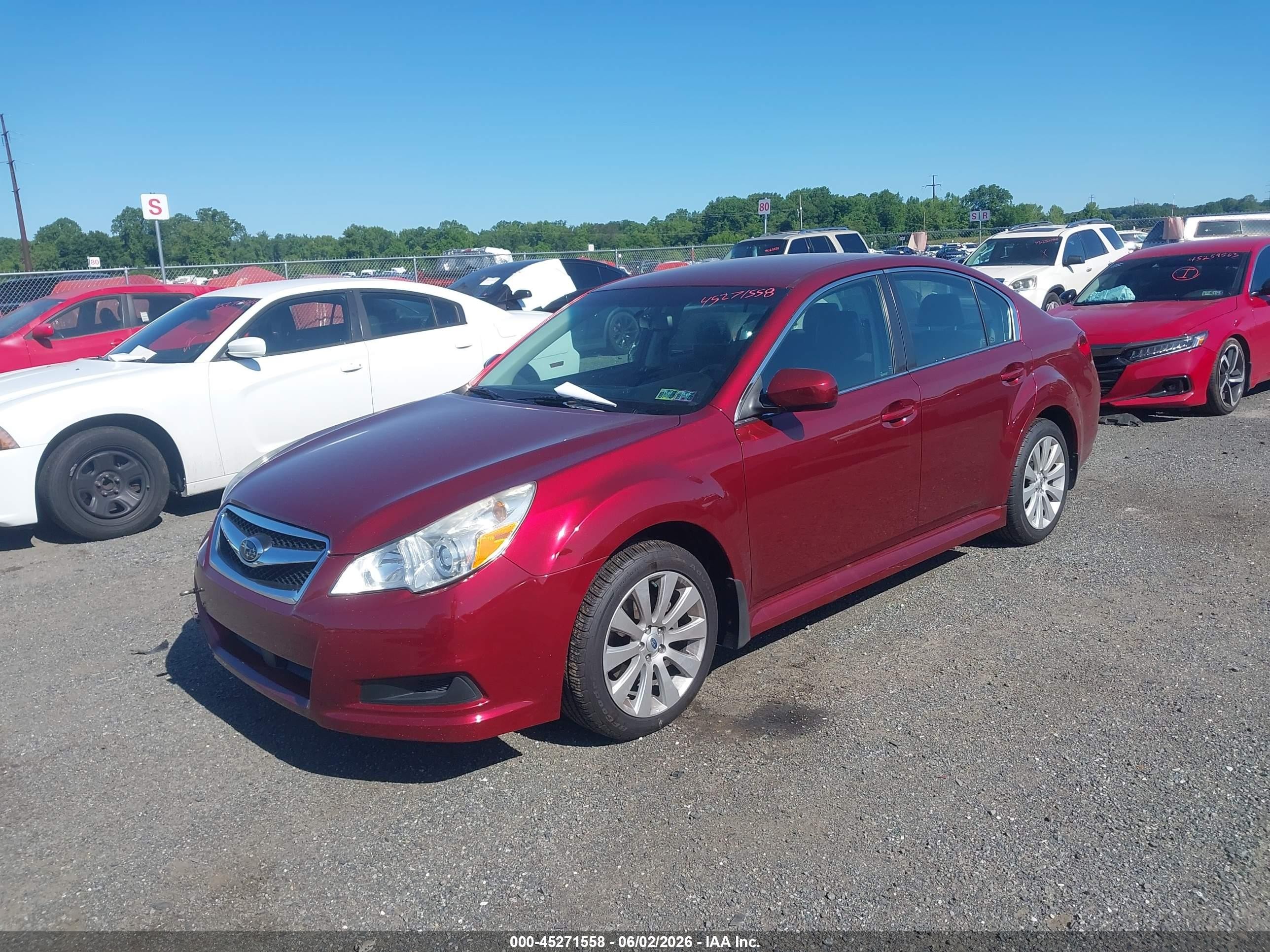 2011 Subaru Legacy 2.5i Limited Red vin: 4S3BMBJ64B3259653