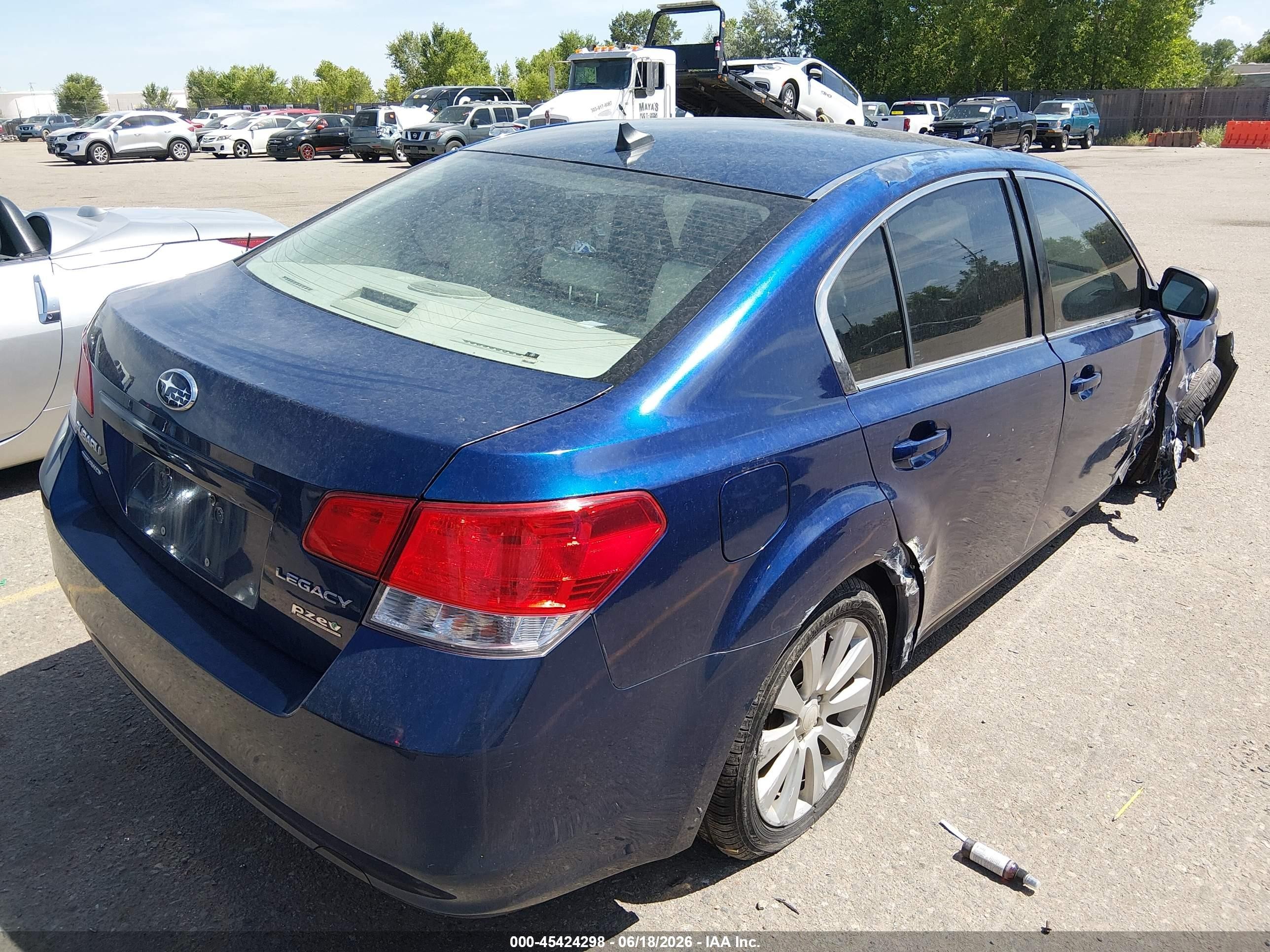 2011 Subaru Legacy 2.5i Limited Blue vin: 4S3BMBJ65B3222966