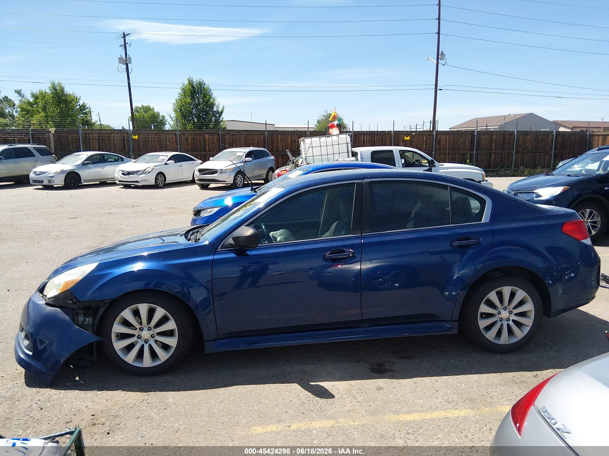 2011 Subaru Legacy 2.5i Limited Blue vin: 4S3BMBJ65B3222966