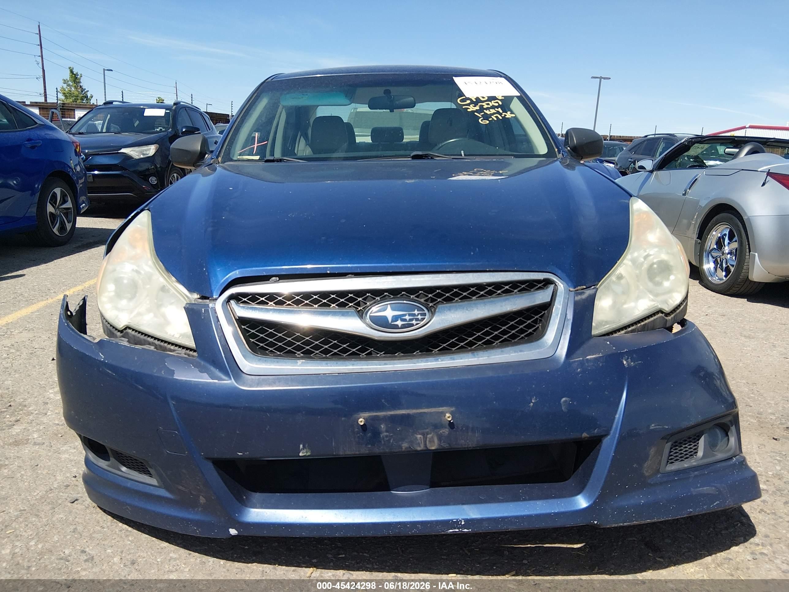 2011 Subaru Legacy 2.5i Limited Blue vin: 4S3BMBJ65B3222966