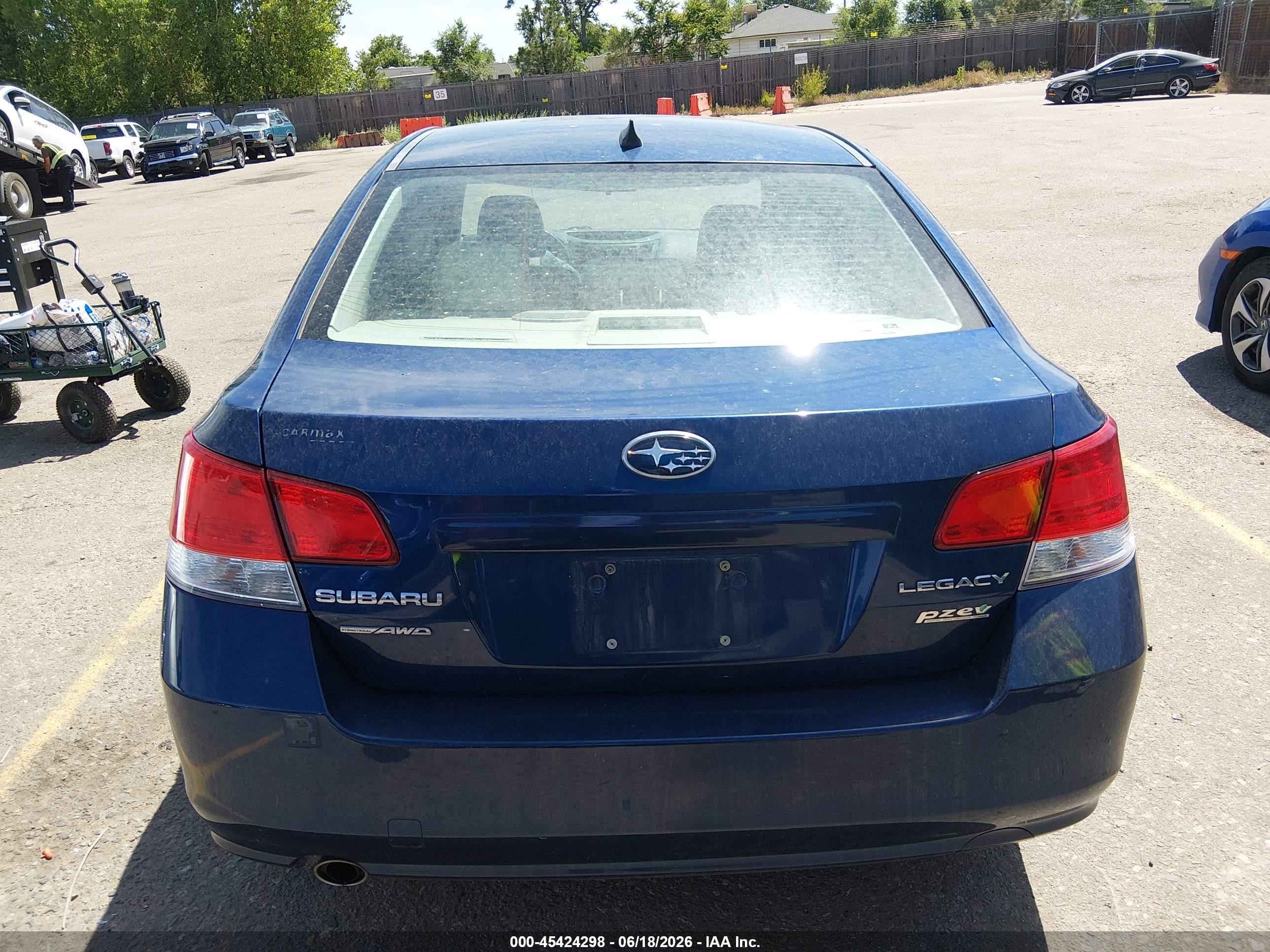 2011 Subaru Legacy 2.5i Limited Blue vin: 4S3BMBJ65B3222966