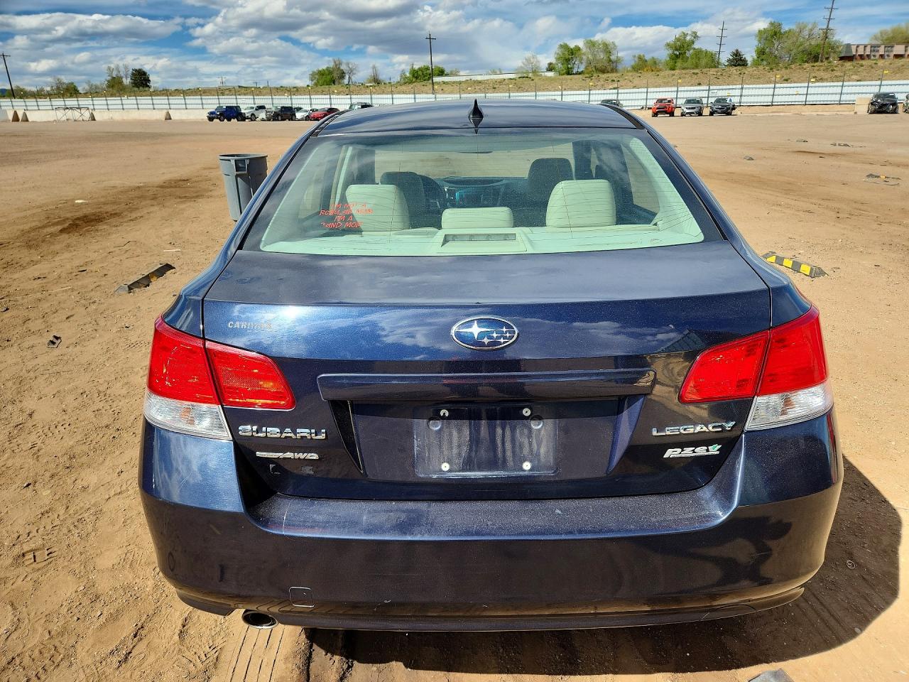 2012 Subaru Legacy 2.5i Limited Blue vin: 4S3BMBK60C3024487