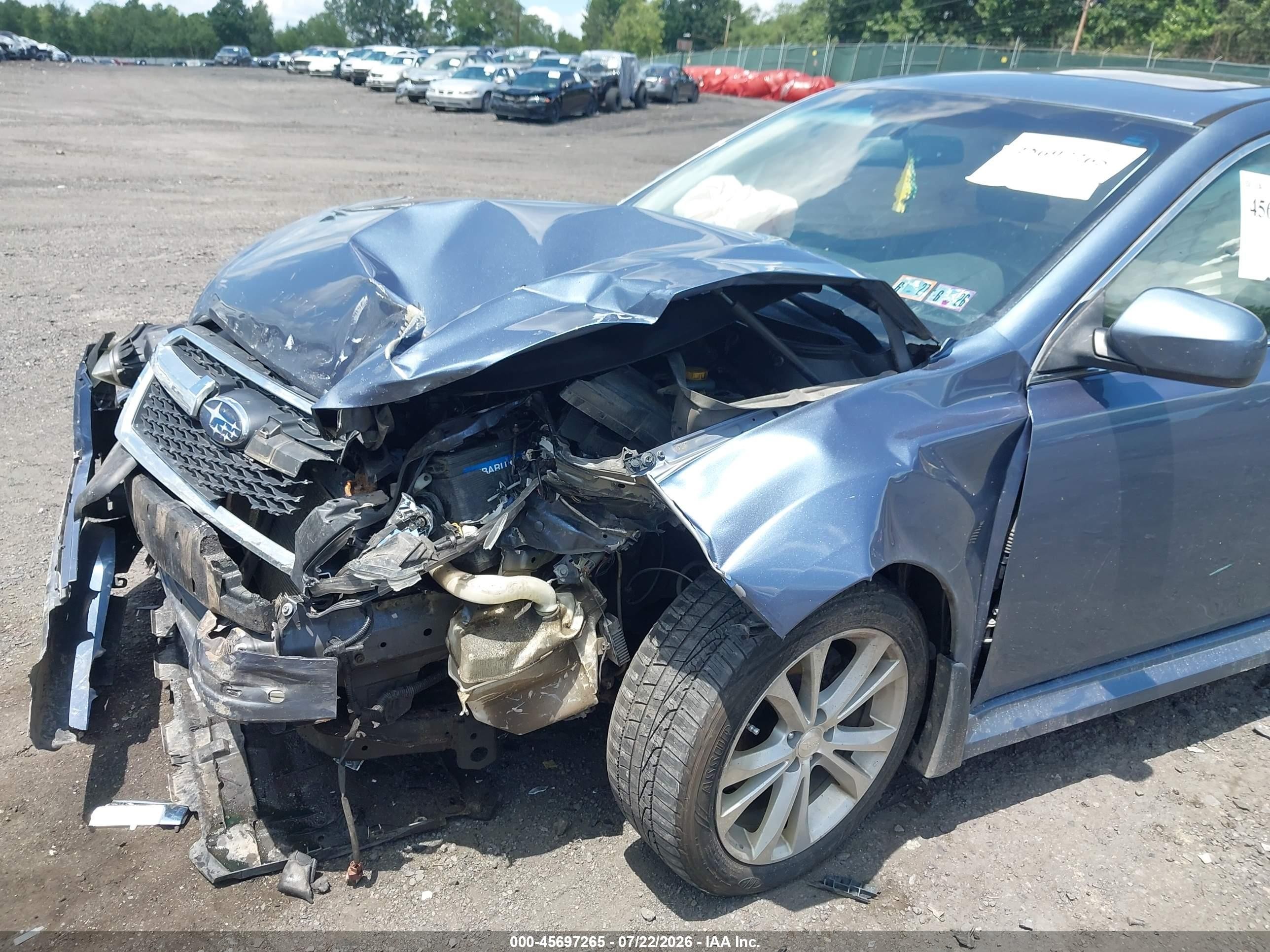 2013 Subaru Legacy 2.5i Limited Синий vin: 4S3BMBK60D3024717