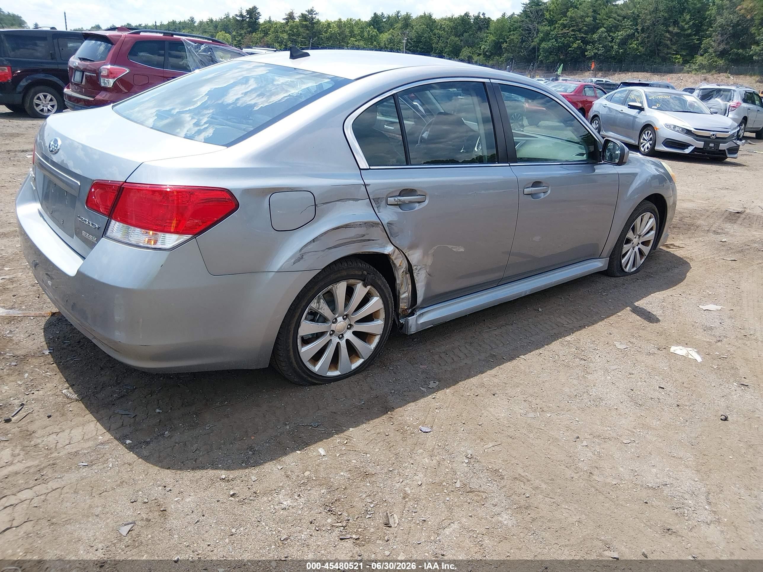 2011 Subaru Legacy 2.5i Limited Silver vin: 4S3BMBK61B3222929